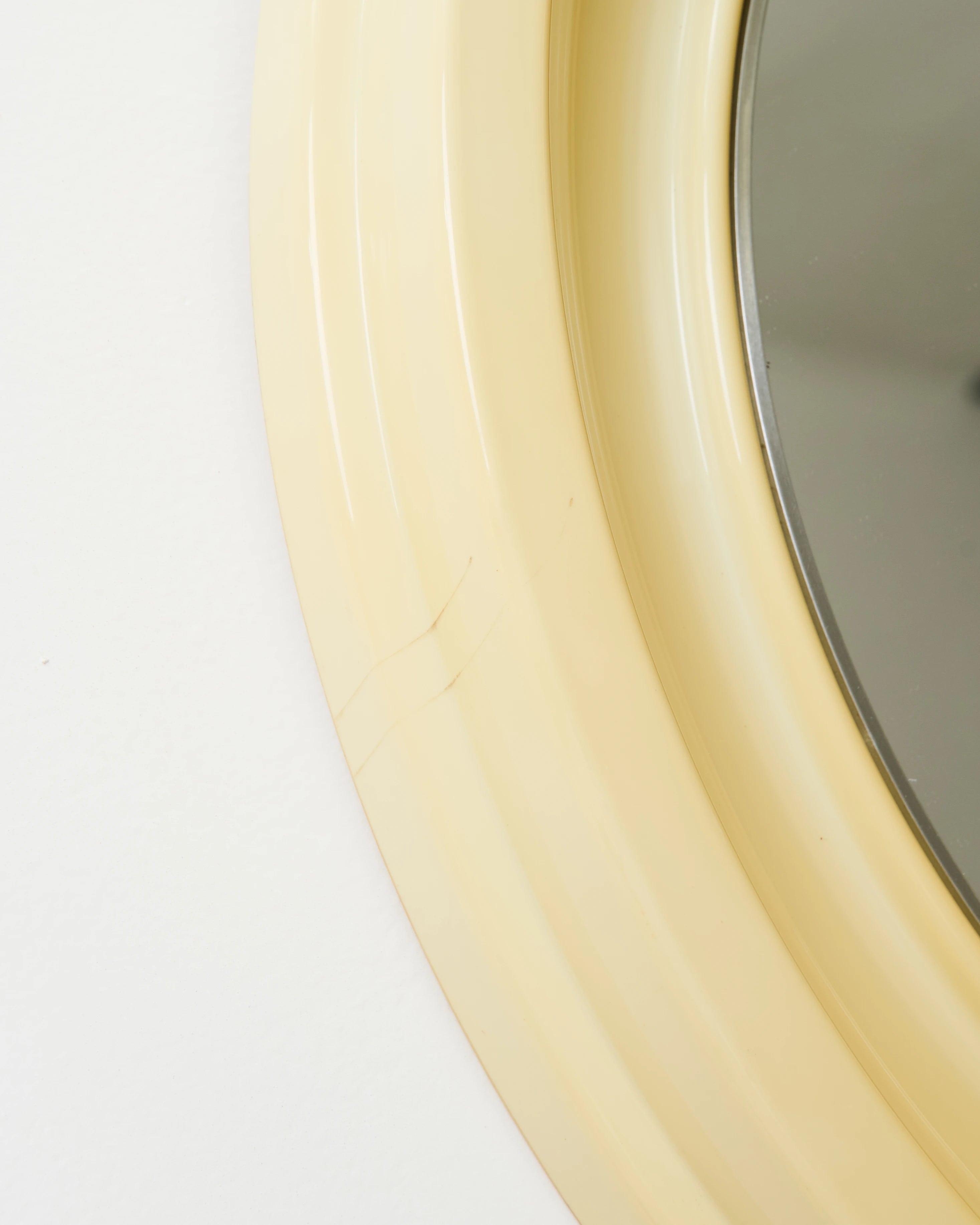 Butter Round Mirror, Salc, 1970s
