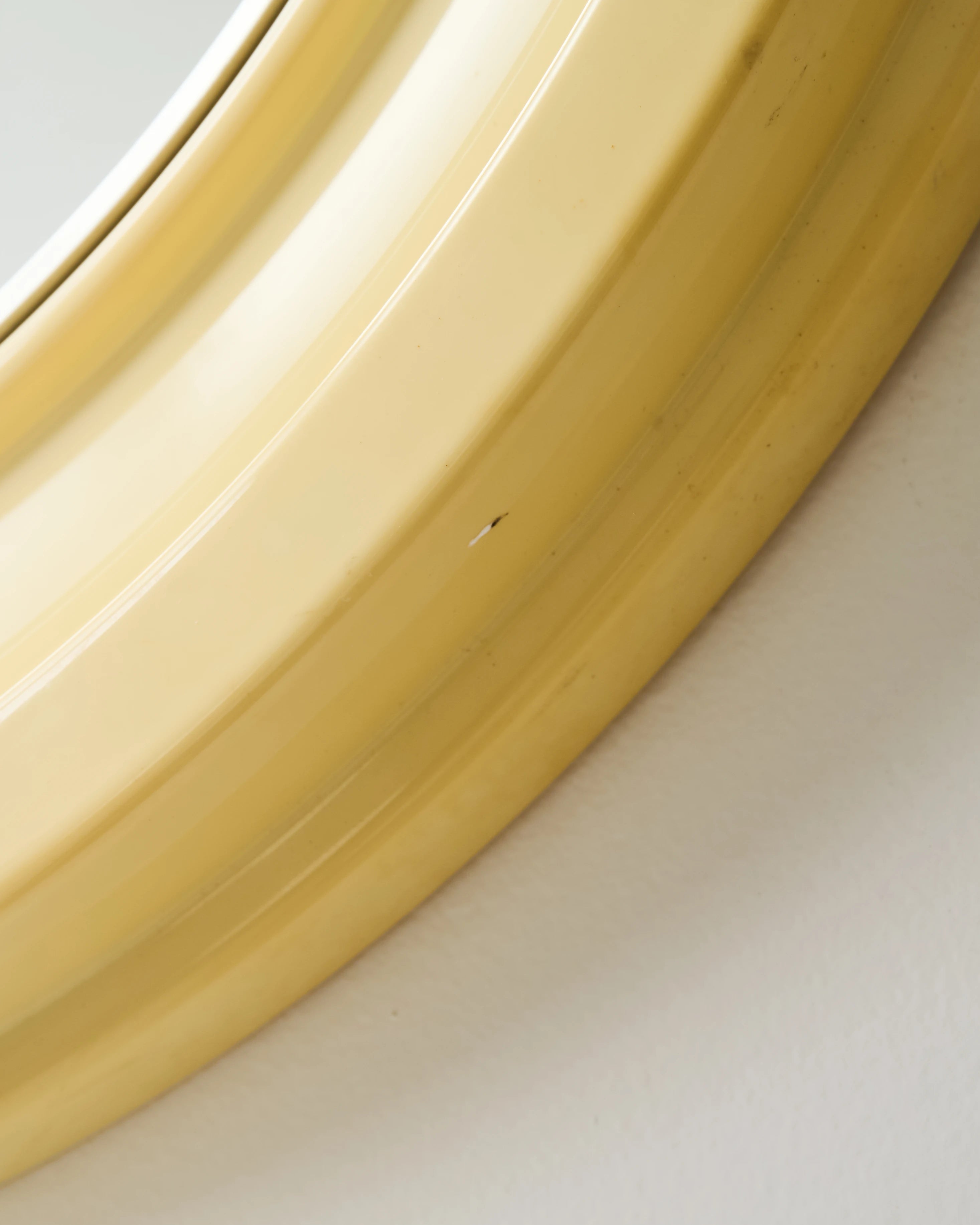 Butter Round Mirror, Salc, 1970s