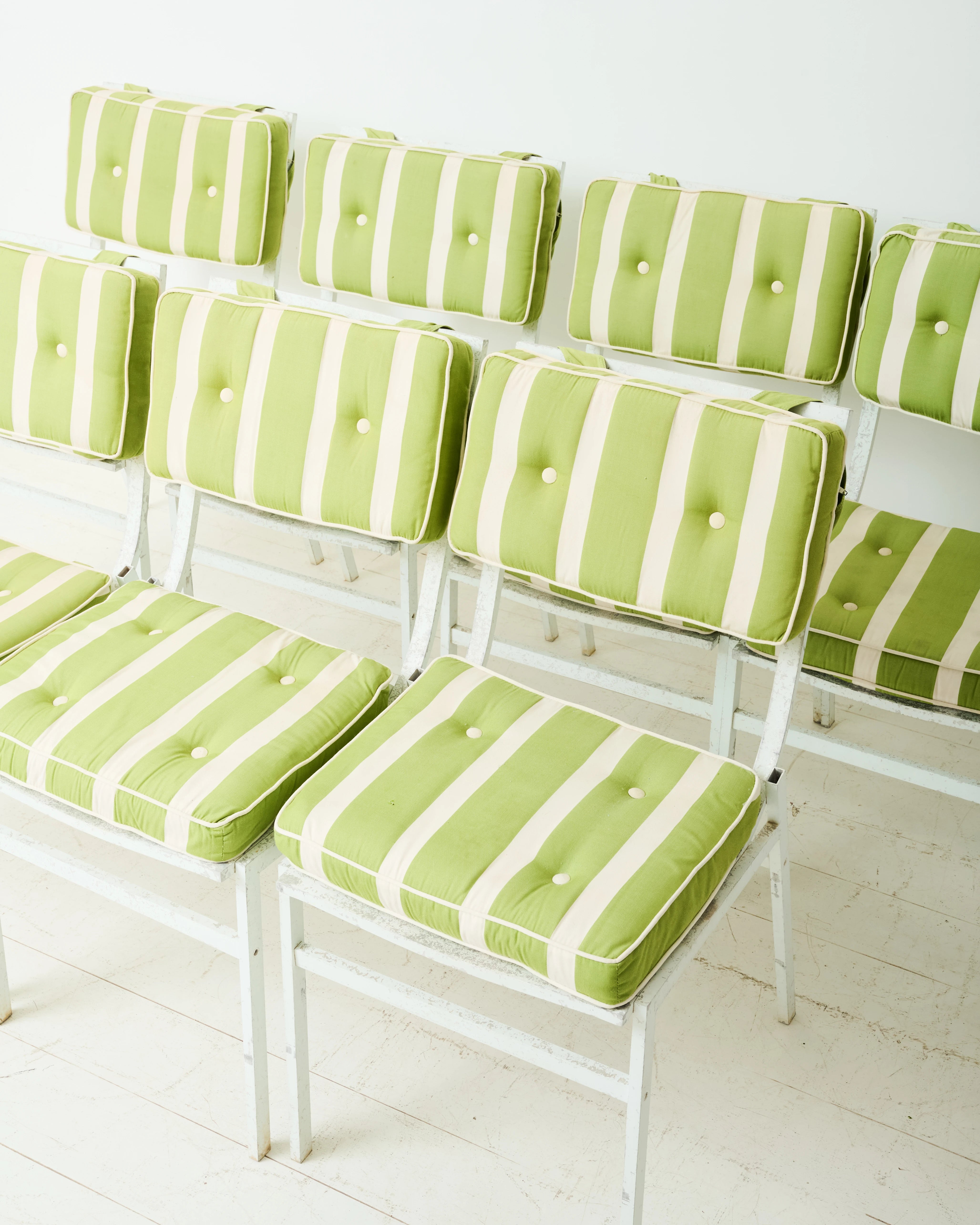 Chaises de jardin (10), Collection "Sea side", Hugonet, 1970