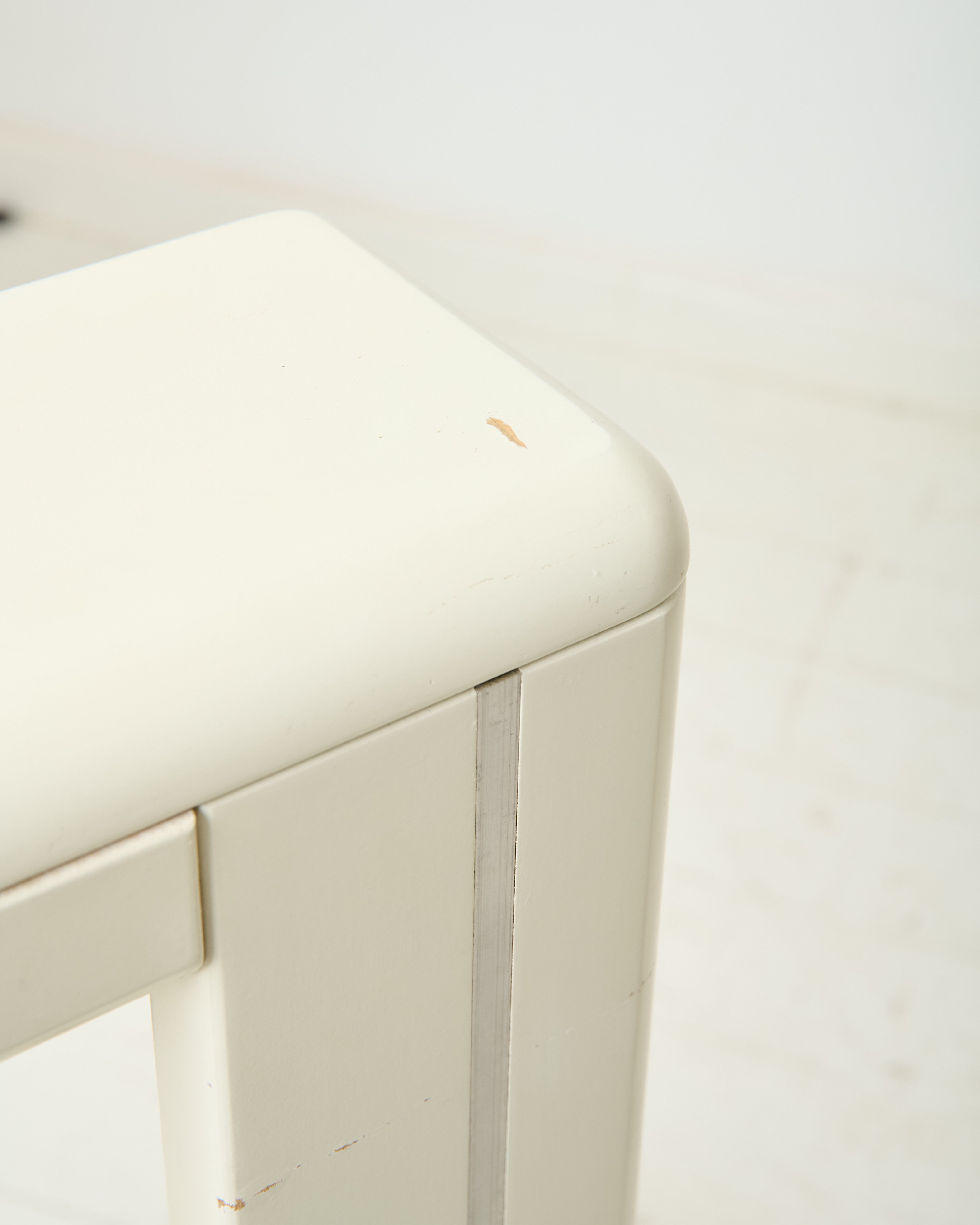 Desserte sur roulette lumineuse avec plateau miroir, 1970s