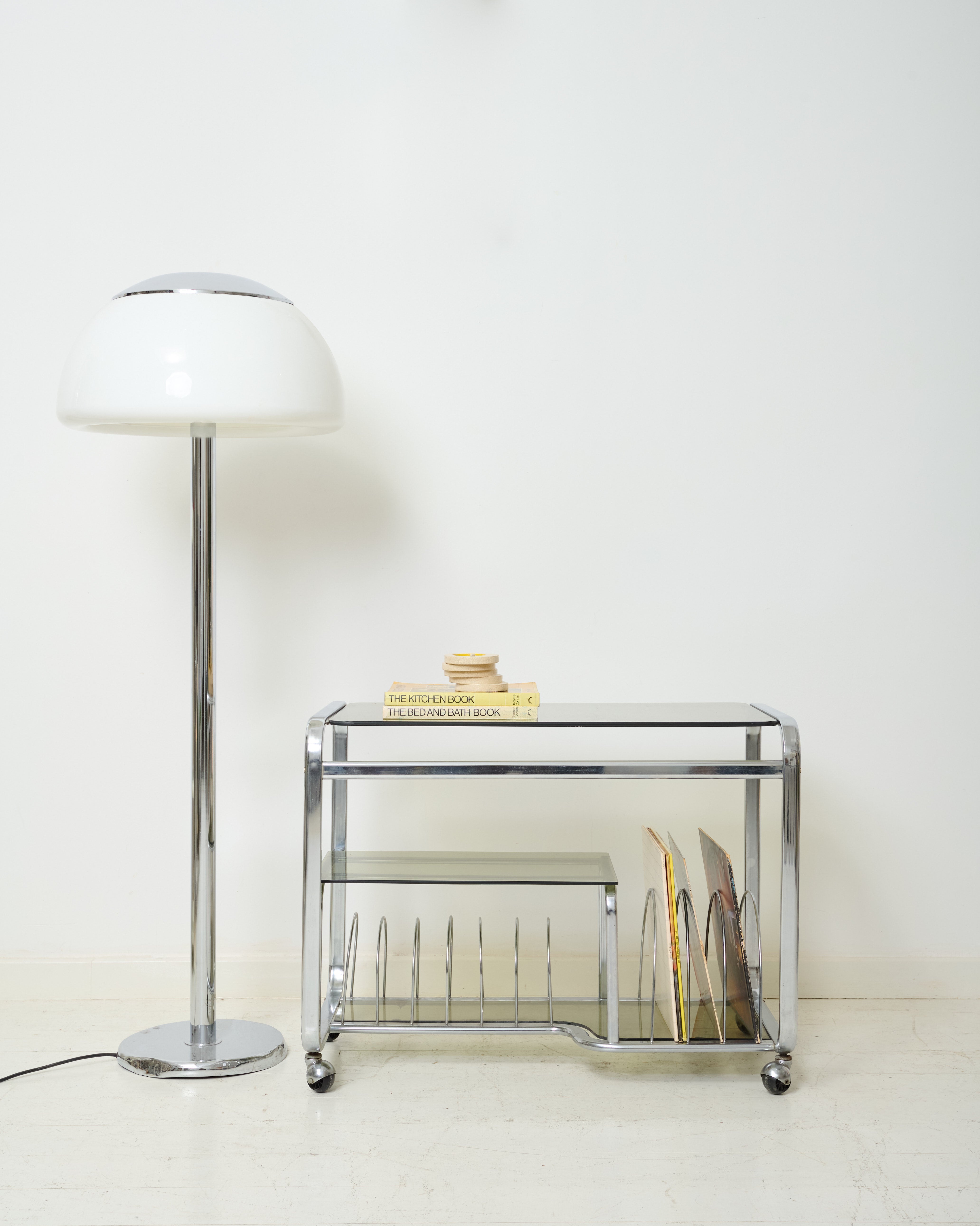 Grande desserte avec range vinyles, 1970-1980