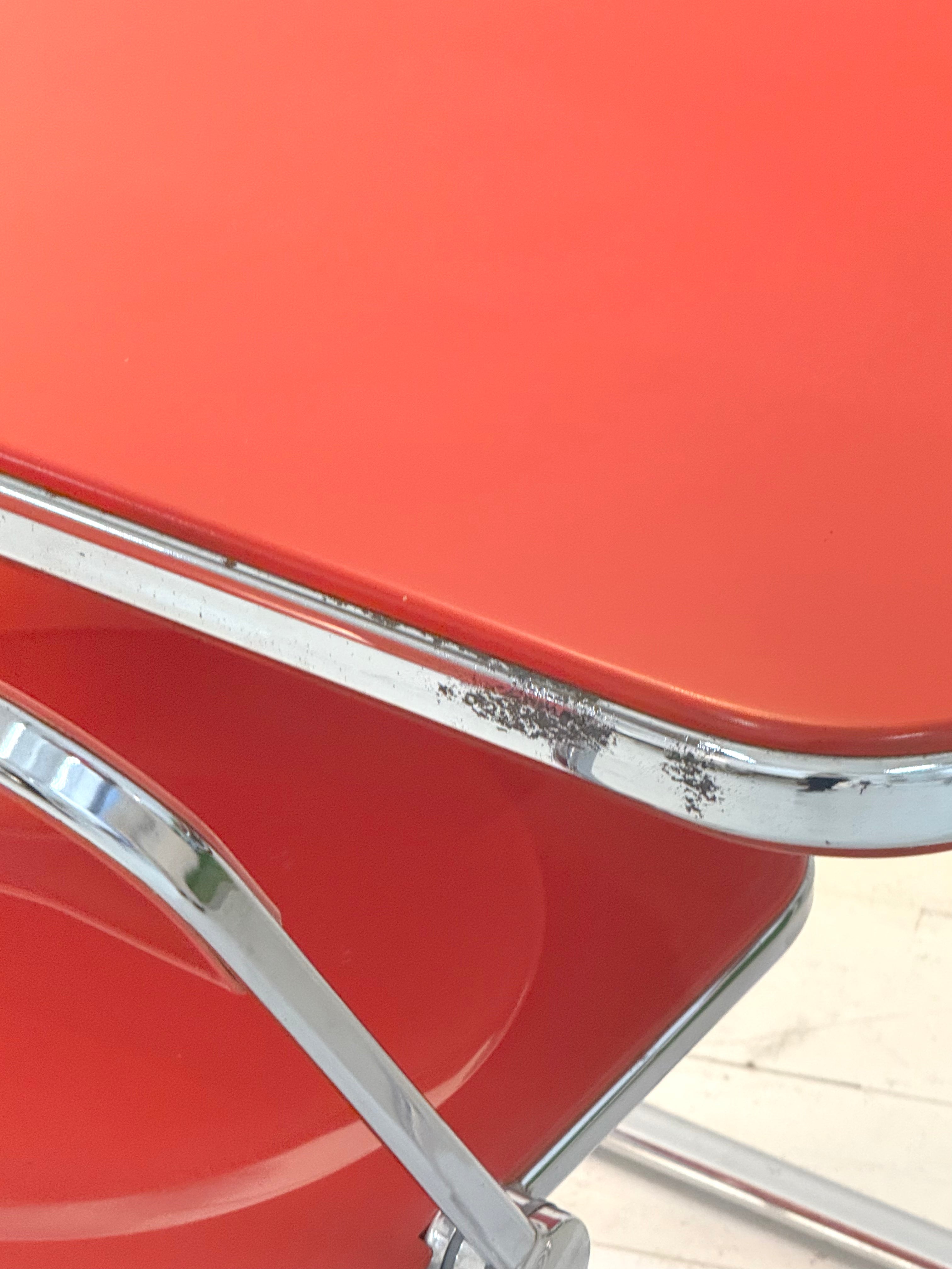 Bureau "Platone" et chaise "Plia", Anonima Castelli, Giancarlo Piretti, 1970s