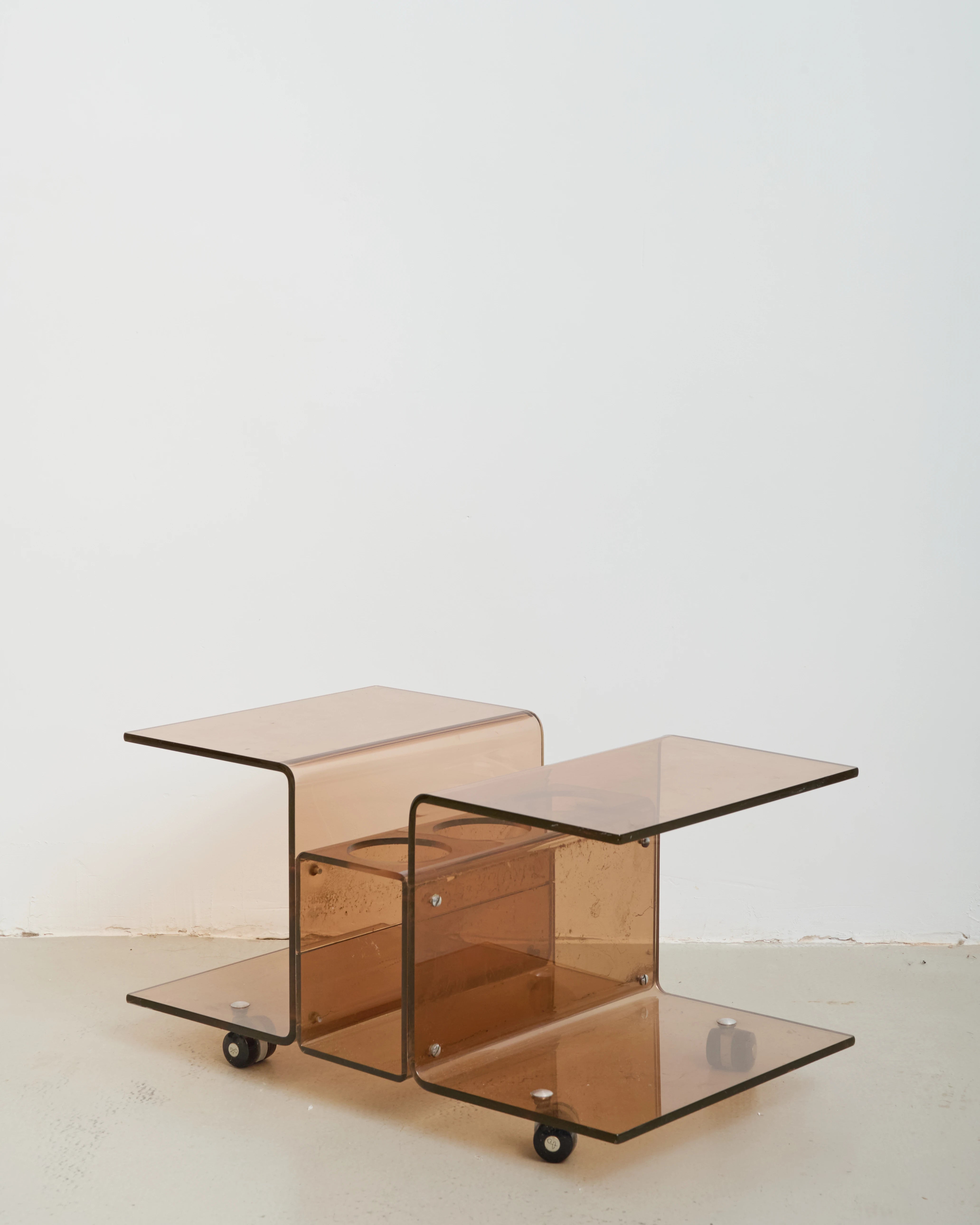 Table d'appoint bar, dlg Michel Dumas, 1970s