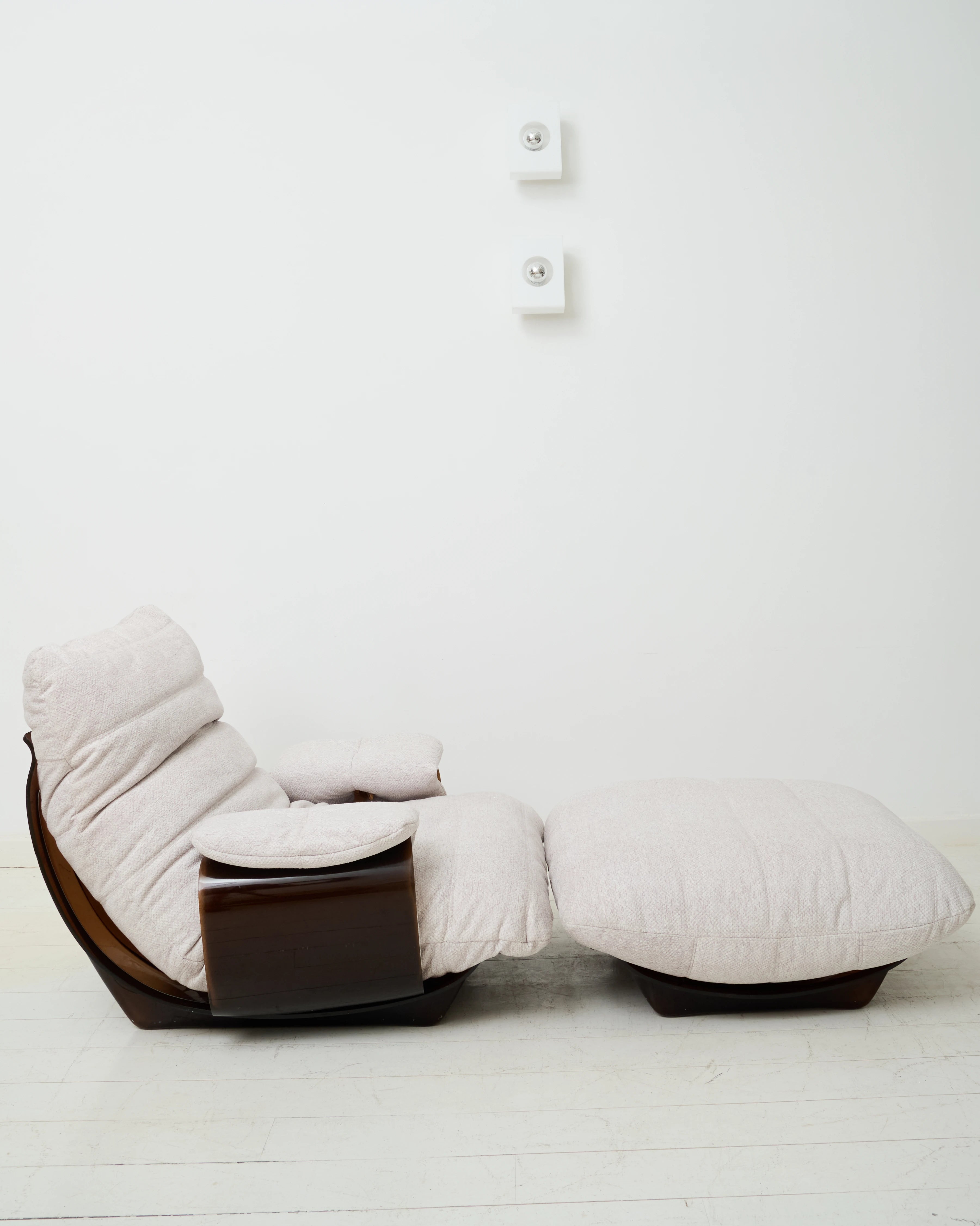 Chauffeuse et ottoman "Marsala", Michel Ducaroy, Ligne Roset, 1970s