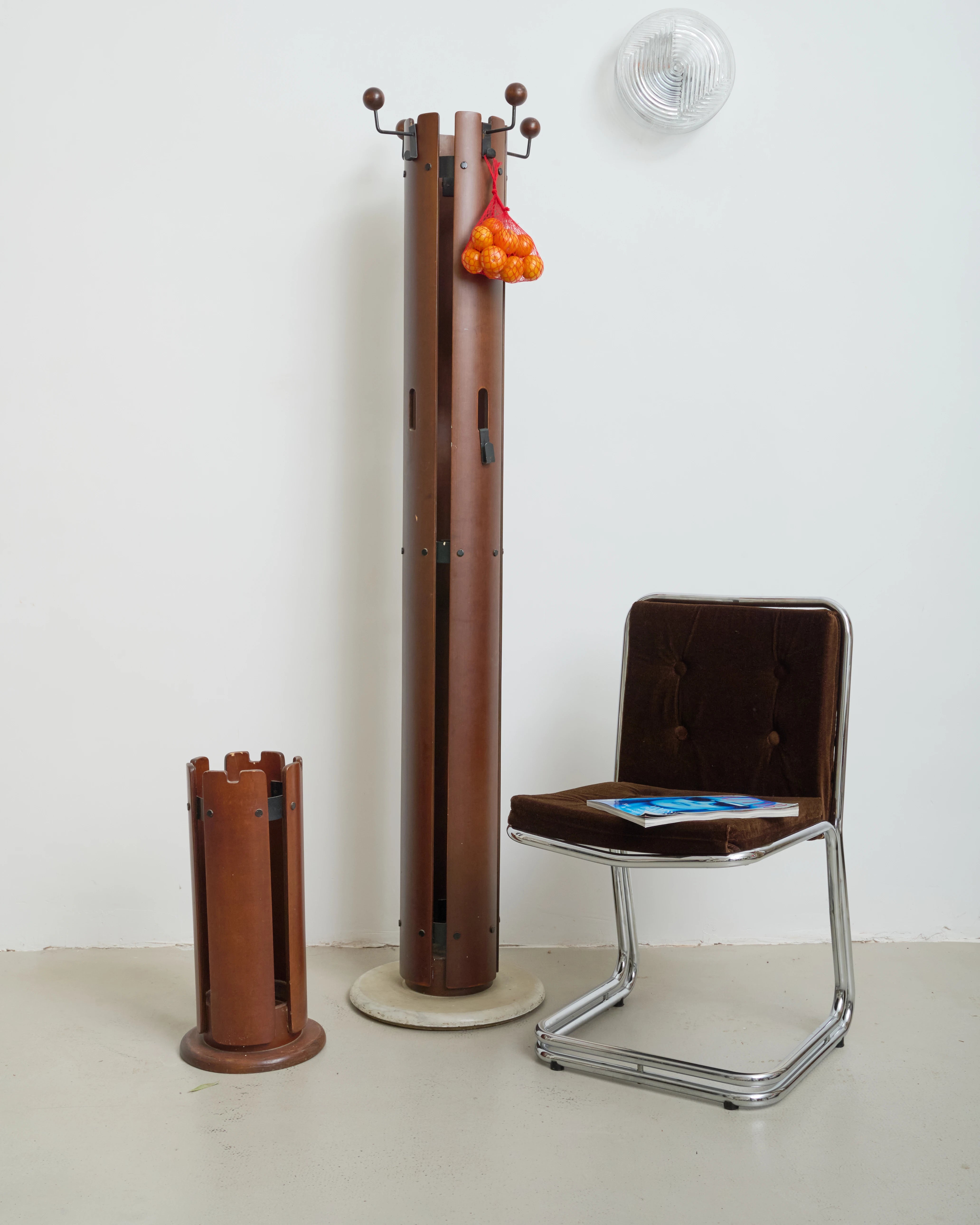 Ensemble porte-manteau et porte-parapluie, Italie, 1970s