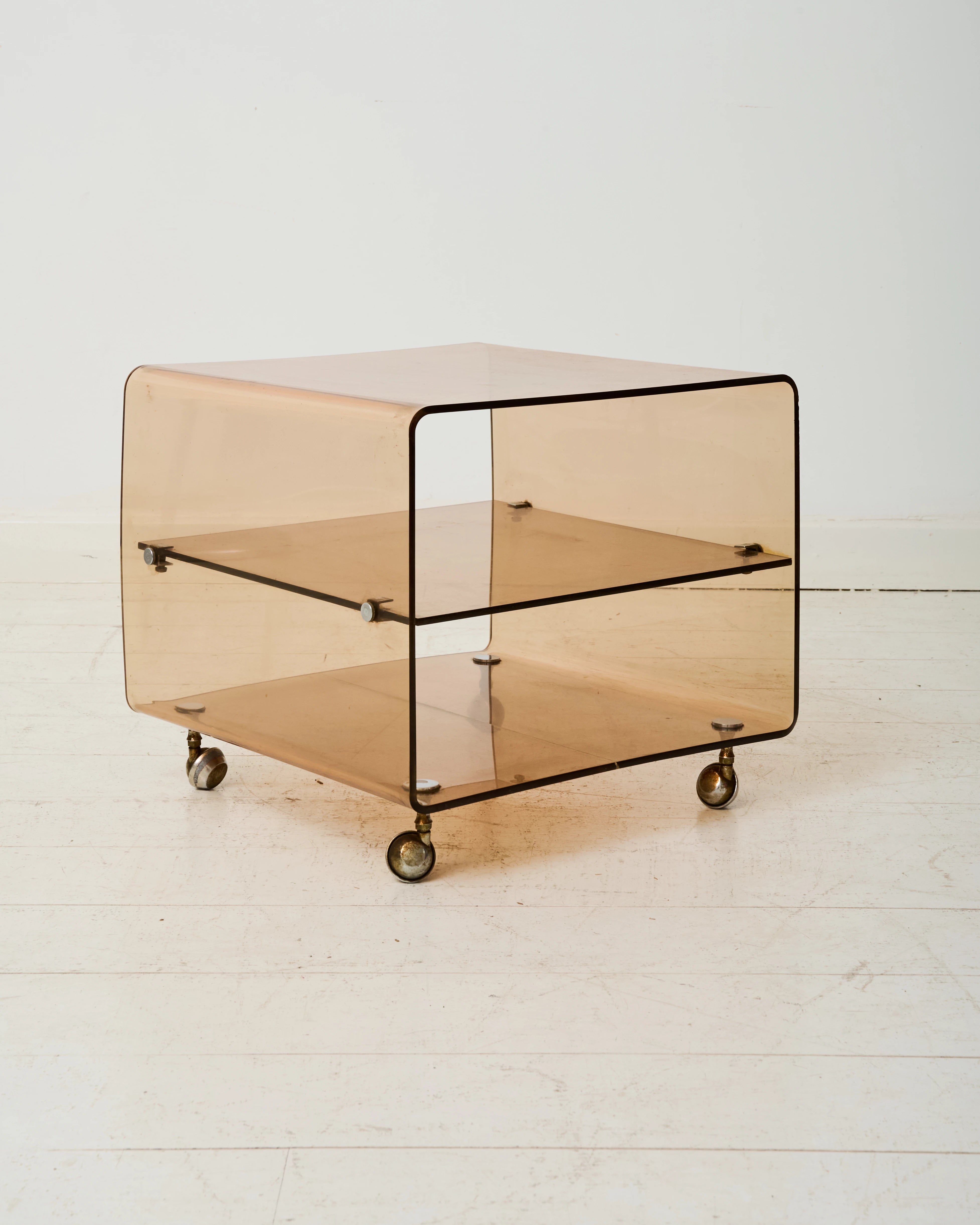 Table d'appoint à roulettes, Michel Dumas, Roche Bobois, 1970