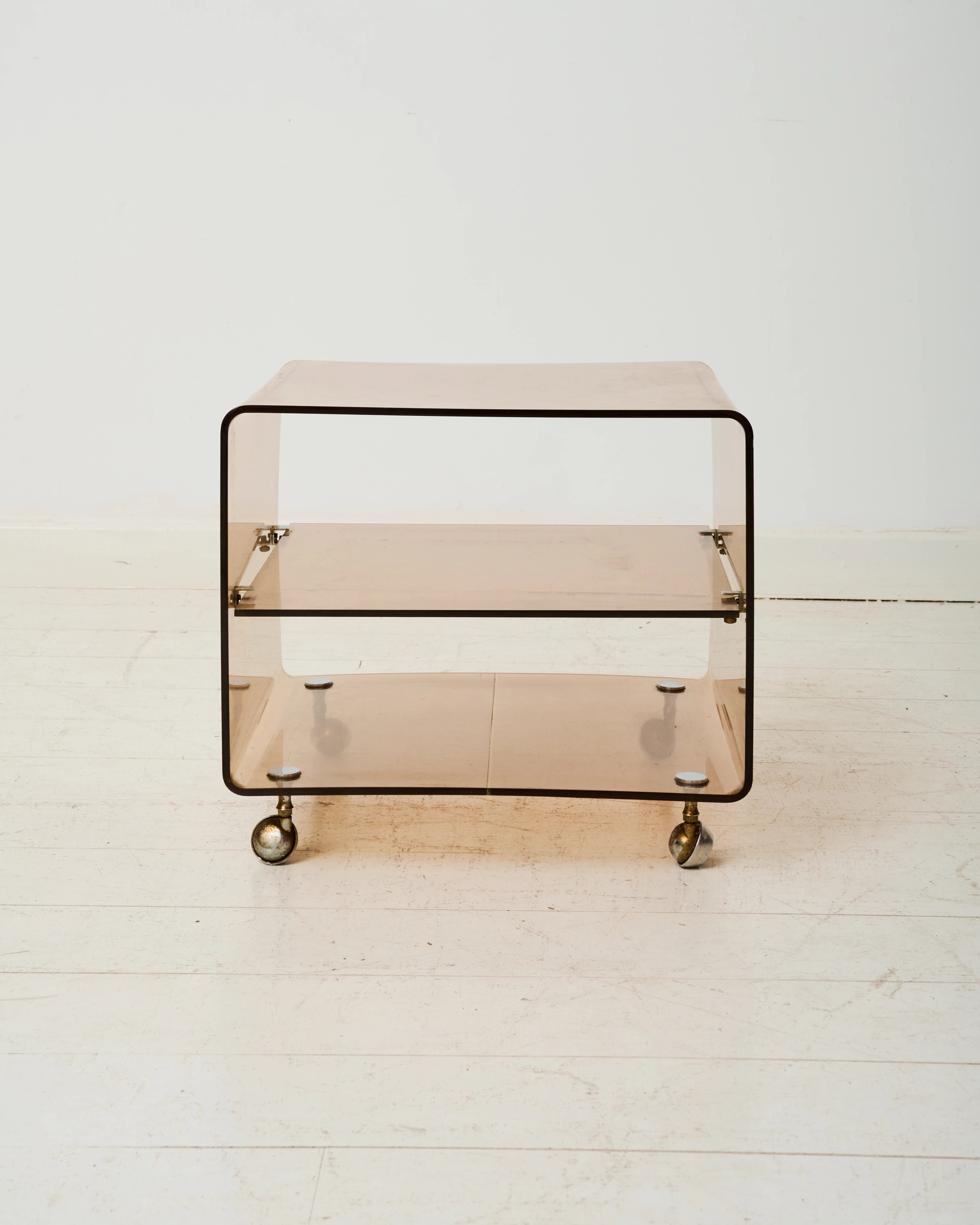 Table d'appoint à roulettes, Michel Dumas, Roche Bobois, 1970