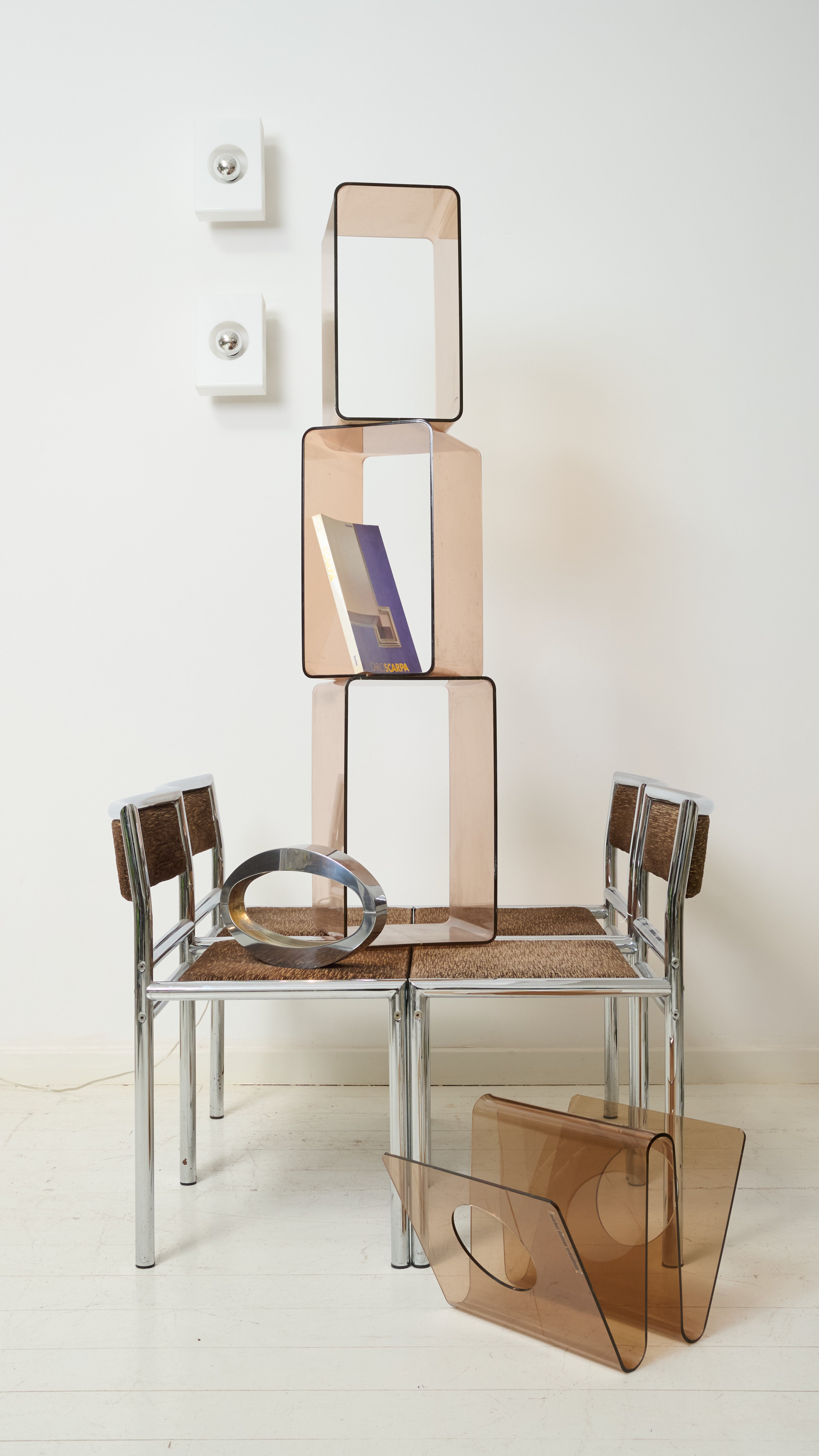 Large side table in Altuglas, Michel Dumas, Roche Bobois, 1970s