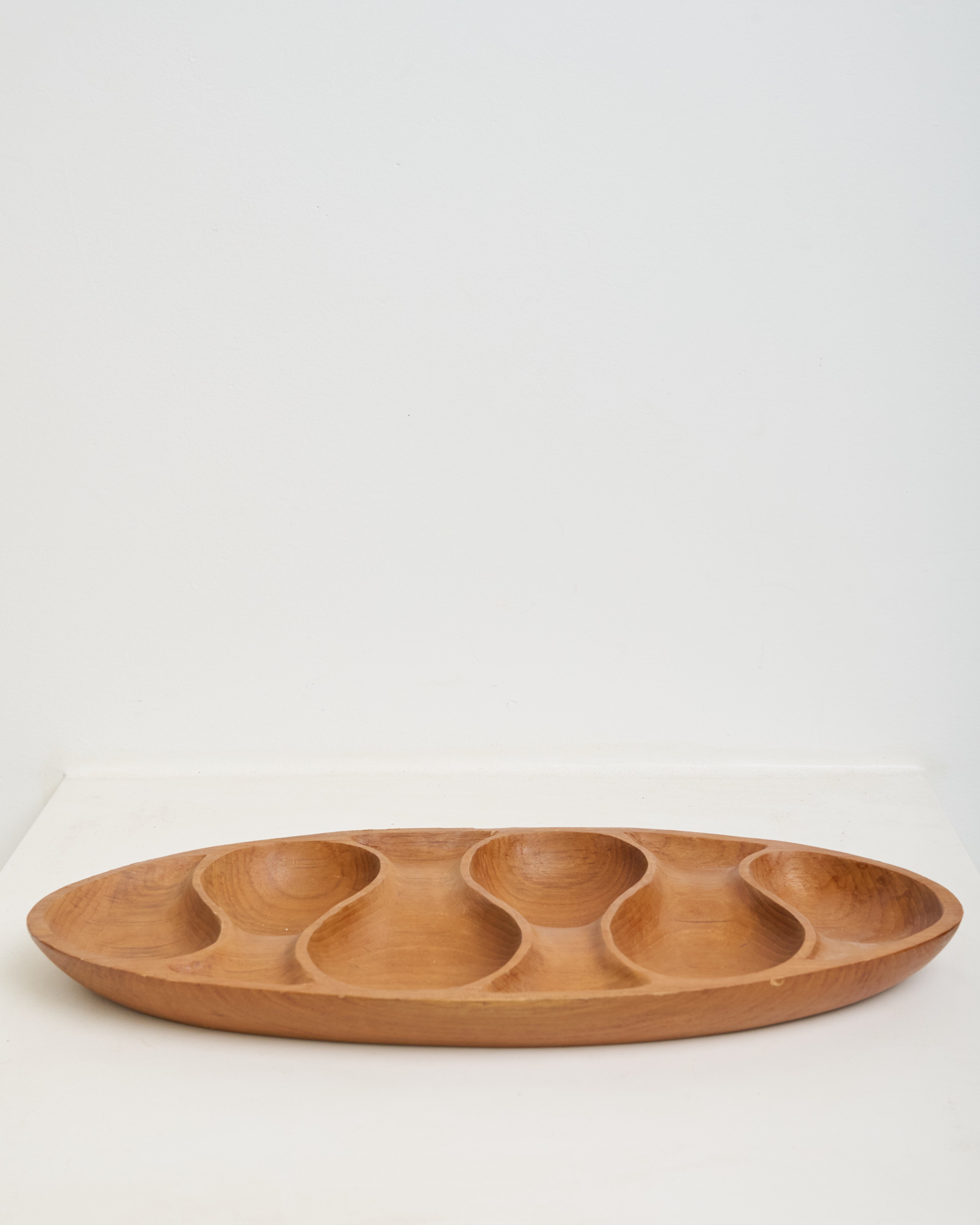 Plat à apéritif scandinave (forme ovale), 1960-1970