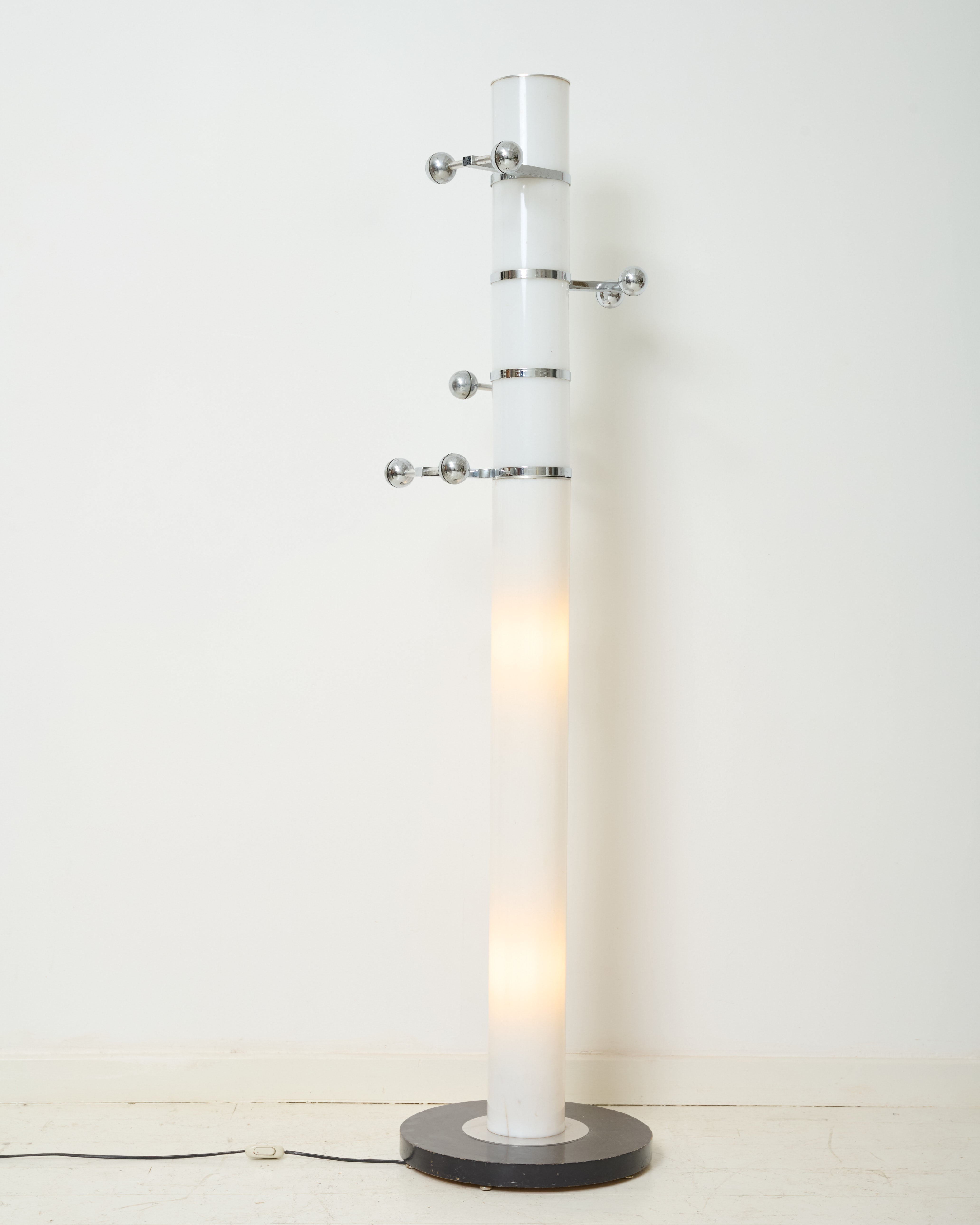 Lampadaire porte manteaux Space age, Italie, 1980s