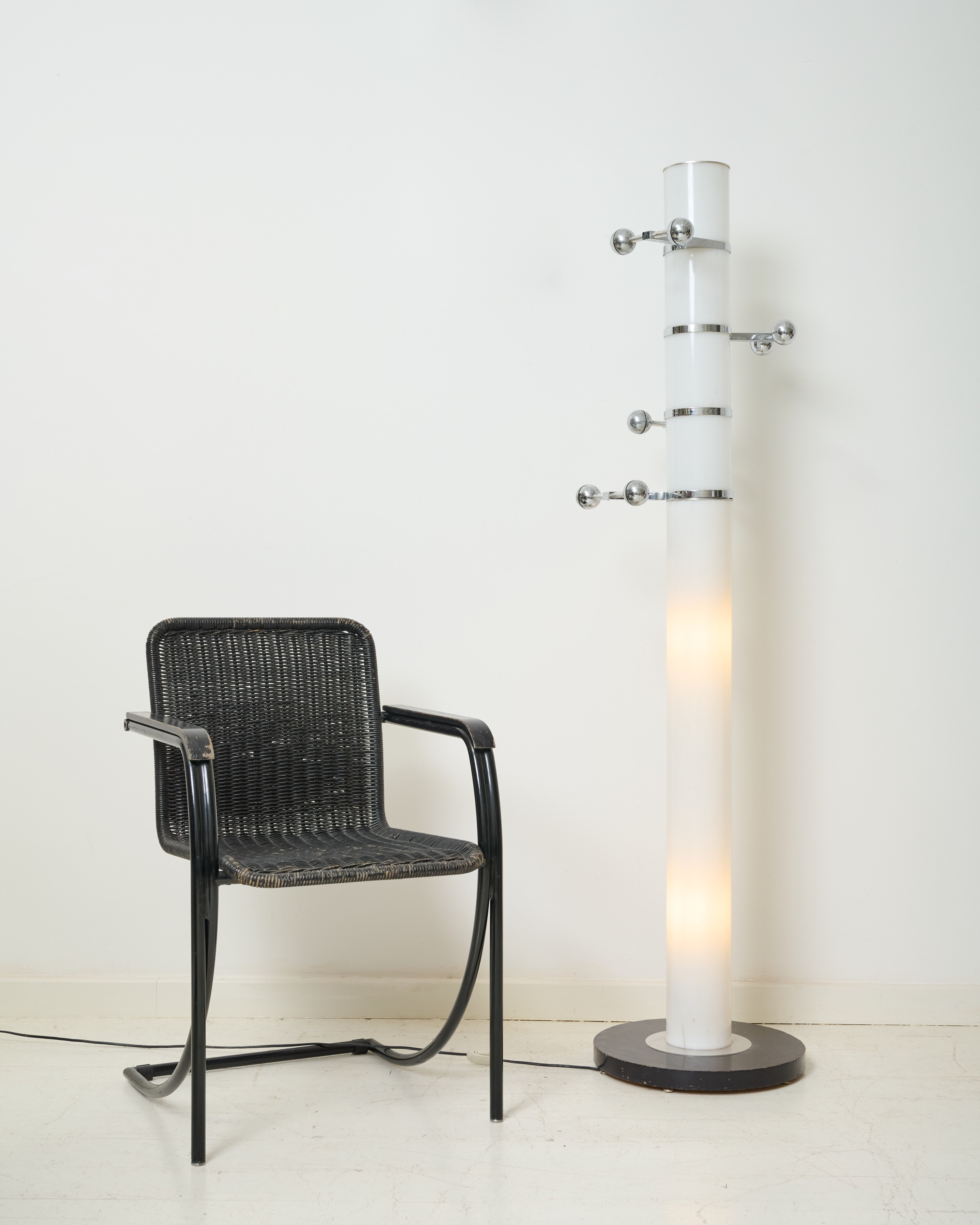 Lampadaire porte manteaux Space age, Italie, 1980s
