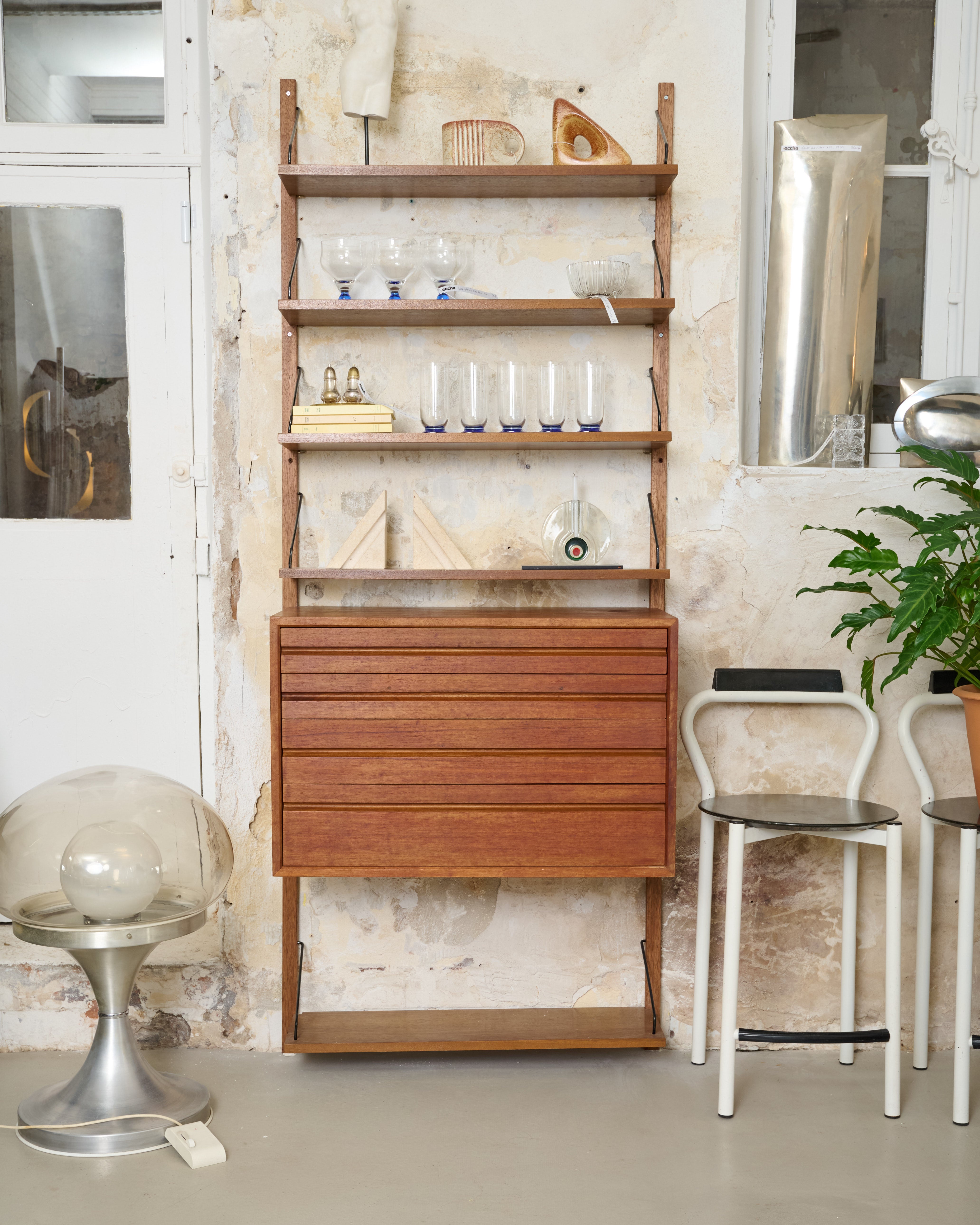 Système mural (Wall-unit), Poul Cadovius, Royal System, 1960s