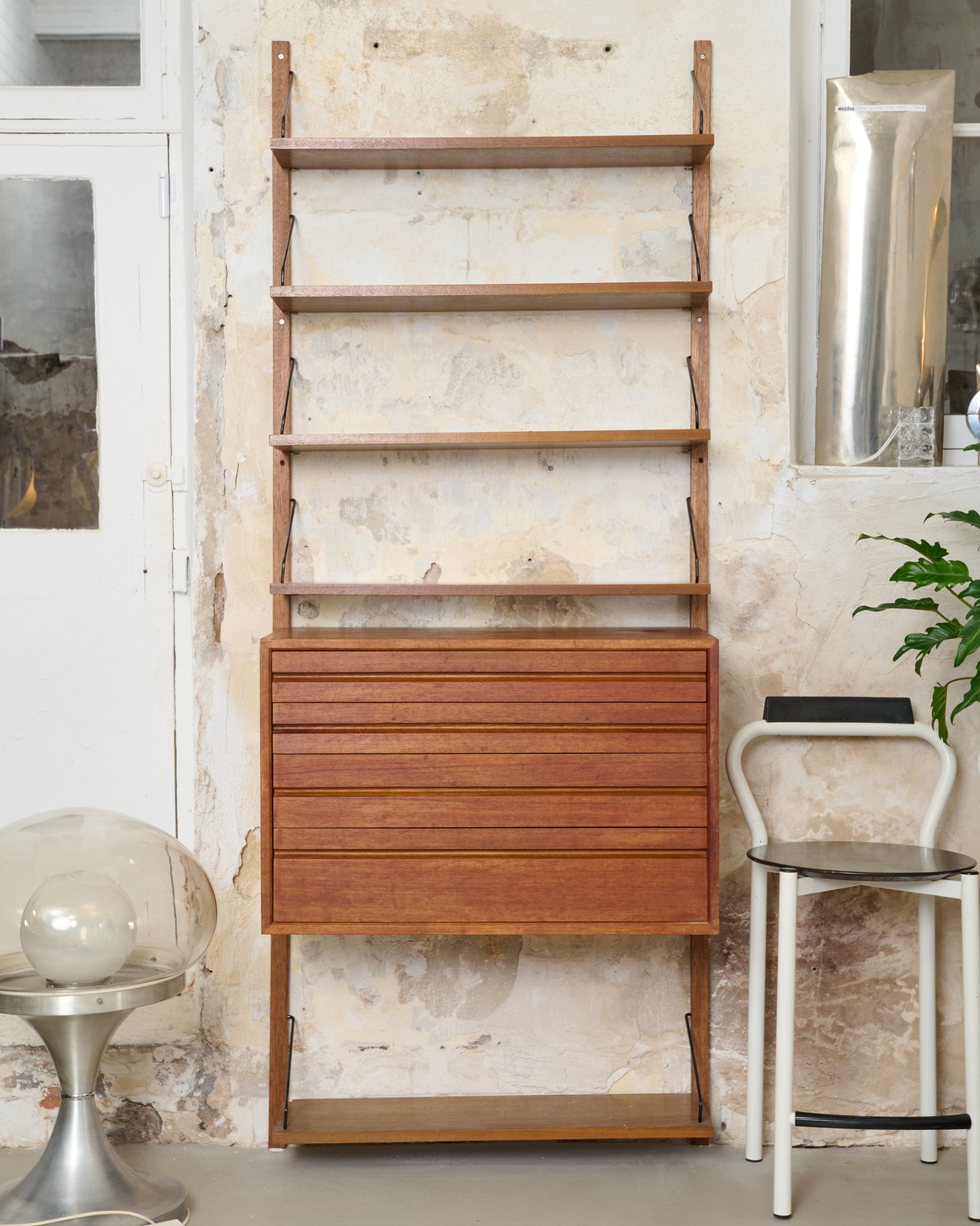 Système mural (Wall-unit), Poul Cadovius, Royal System, 1960s