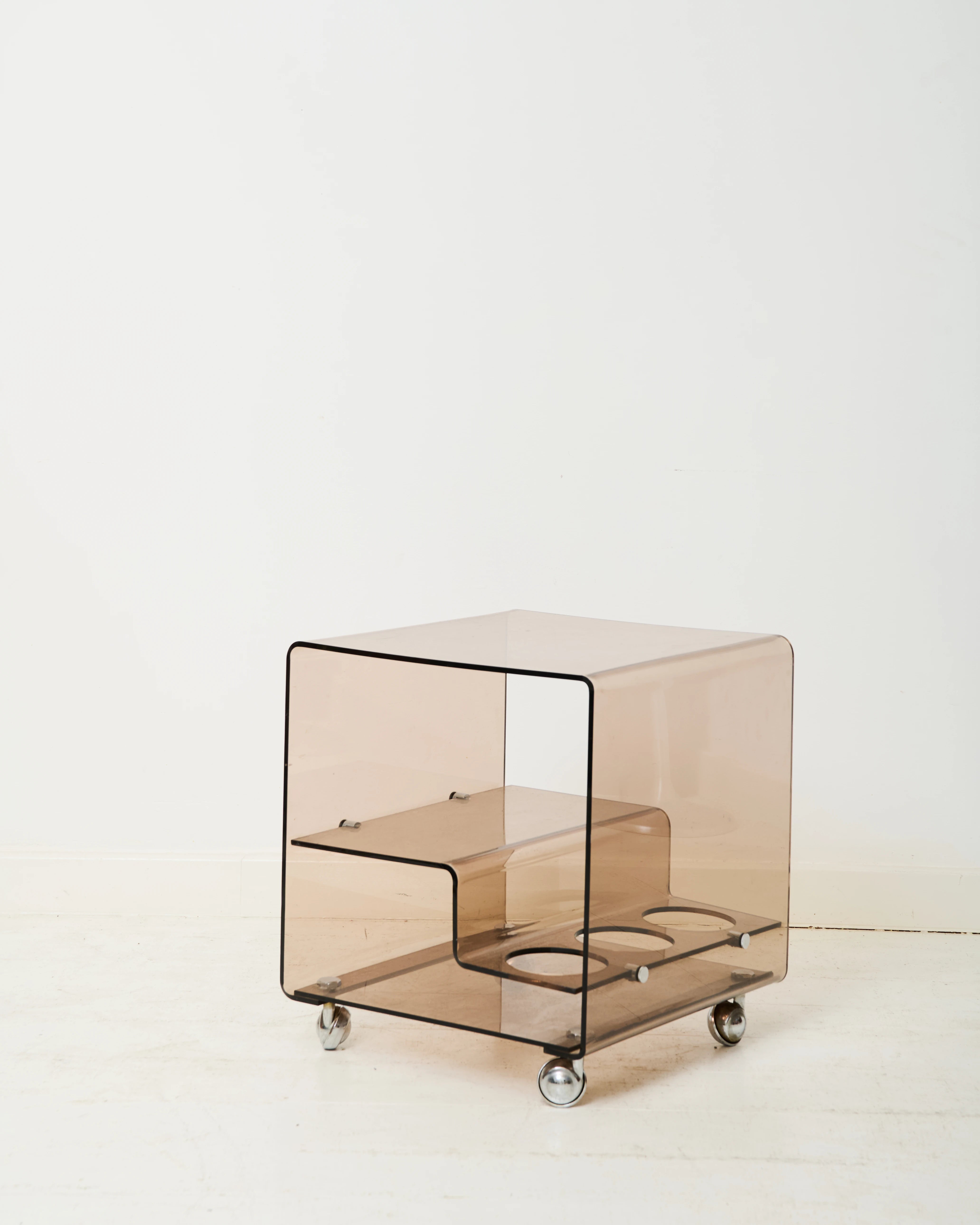 Table d'appoint mini-bar, Michel Dumas, Roche Bobois, 1970s