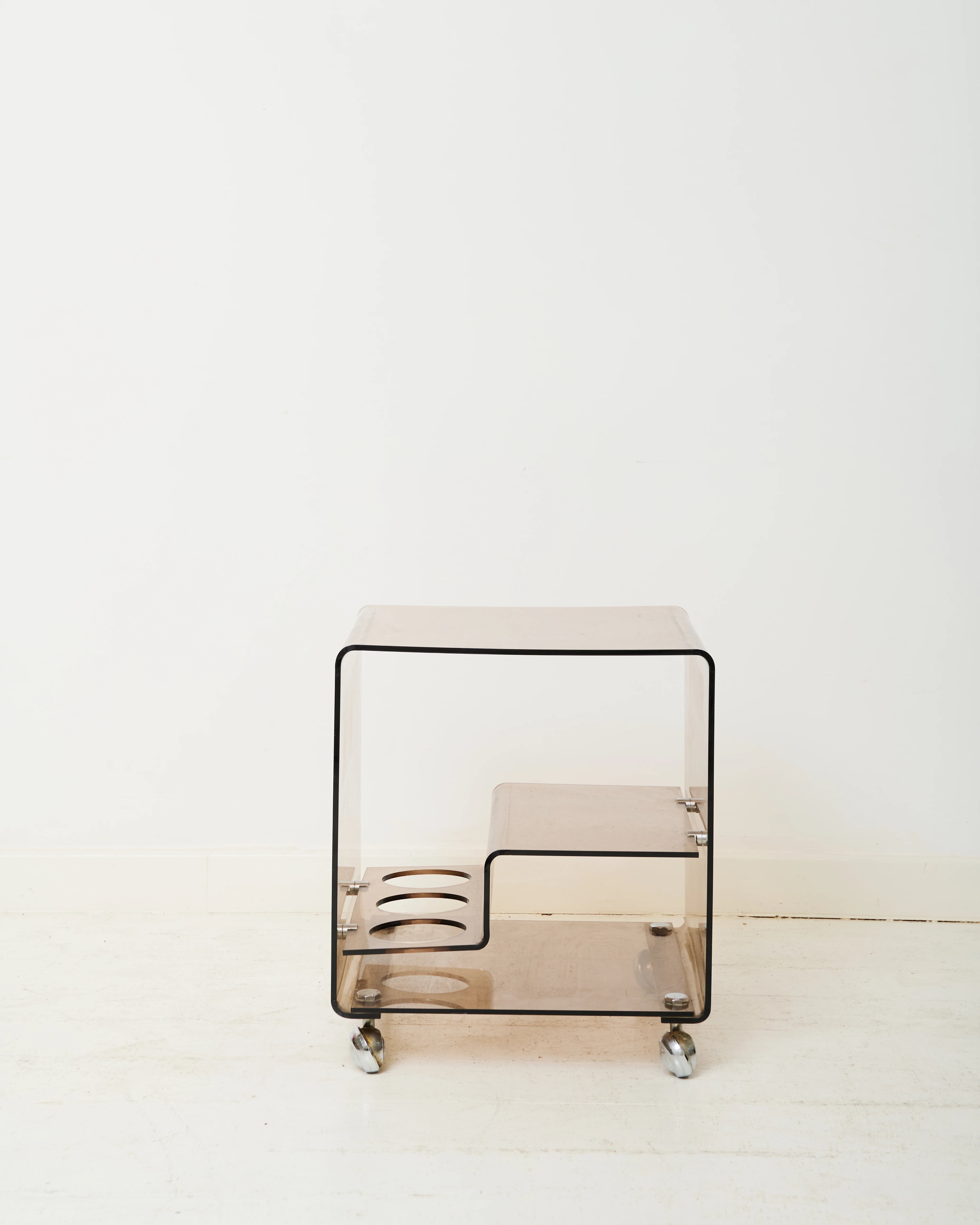 Table d'appoint mini-bar, Michel Dumas, Roche Bobois, 1970s