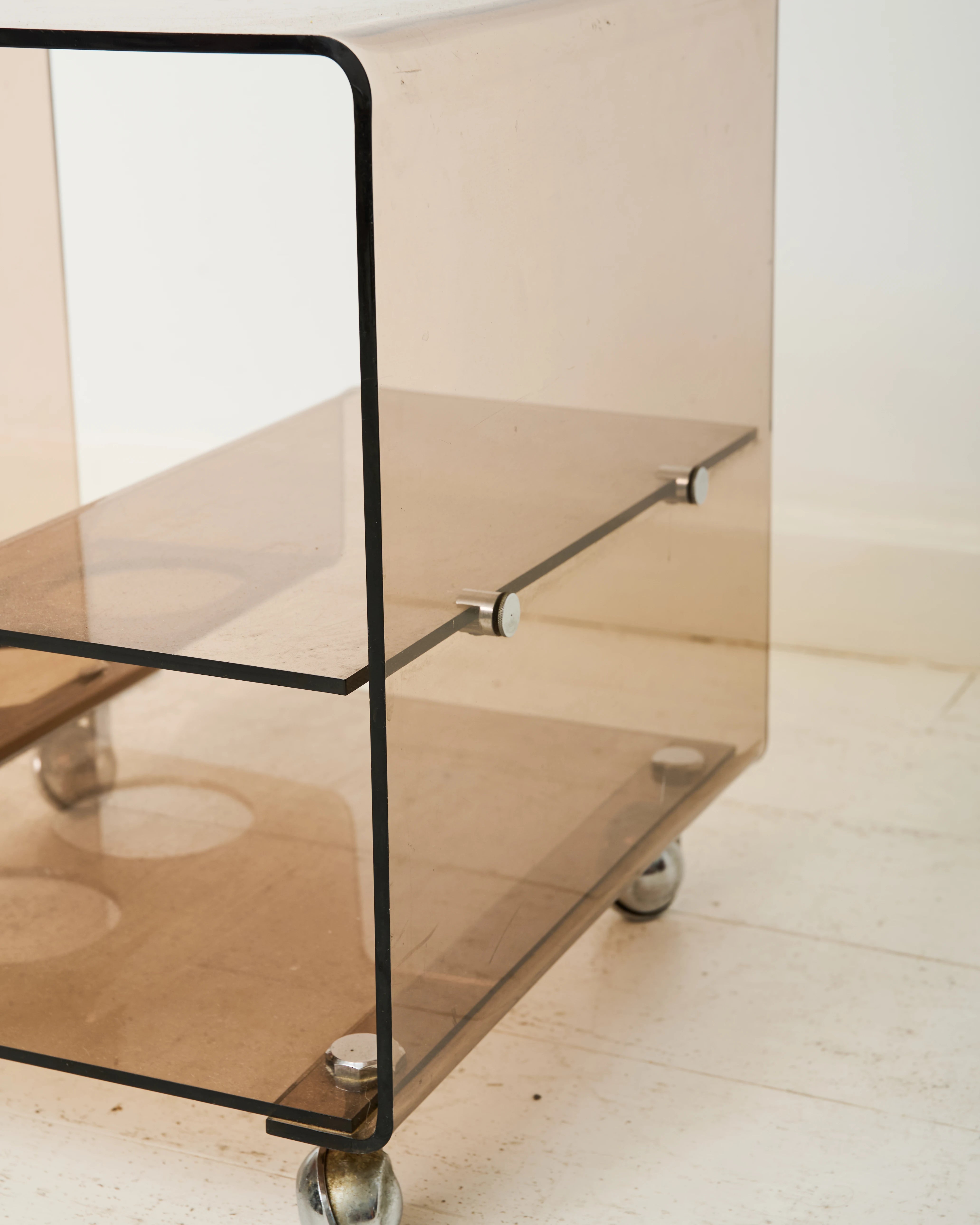 Table d'appoint mini-bar, Michel Dumas, Roche Bobois, 1970s