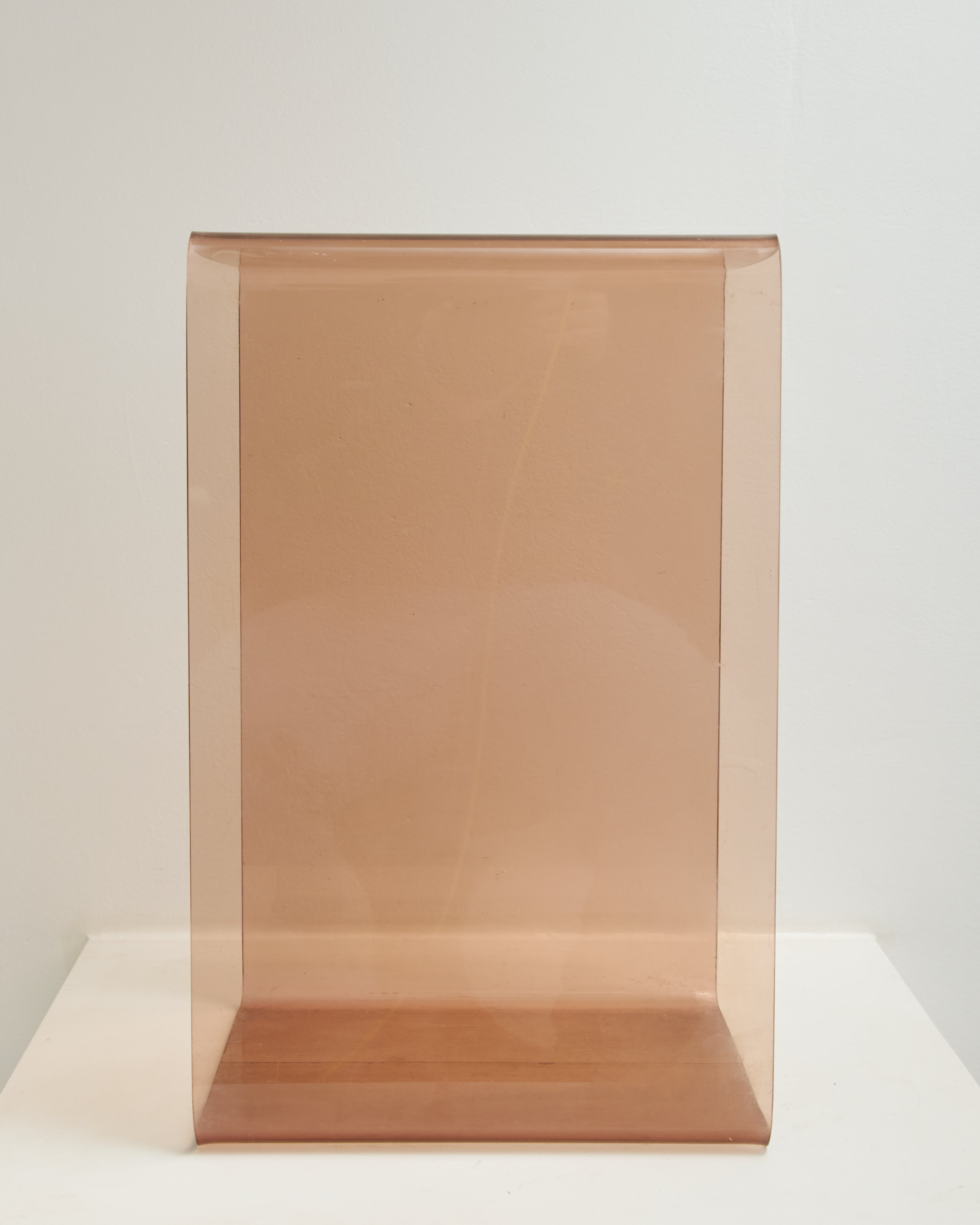 Large side table in Altuglas, Michel Dumas, Roche Bobois, 1970s