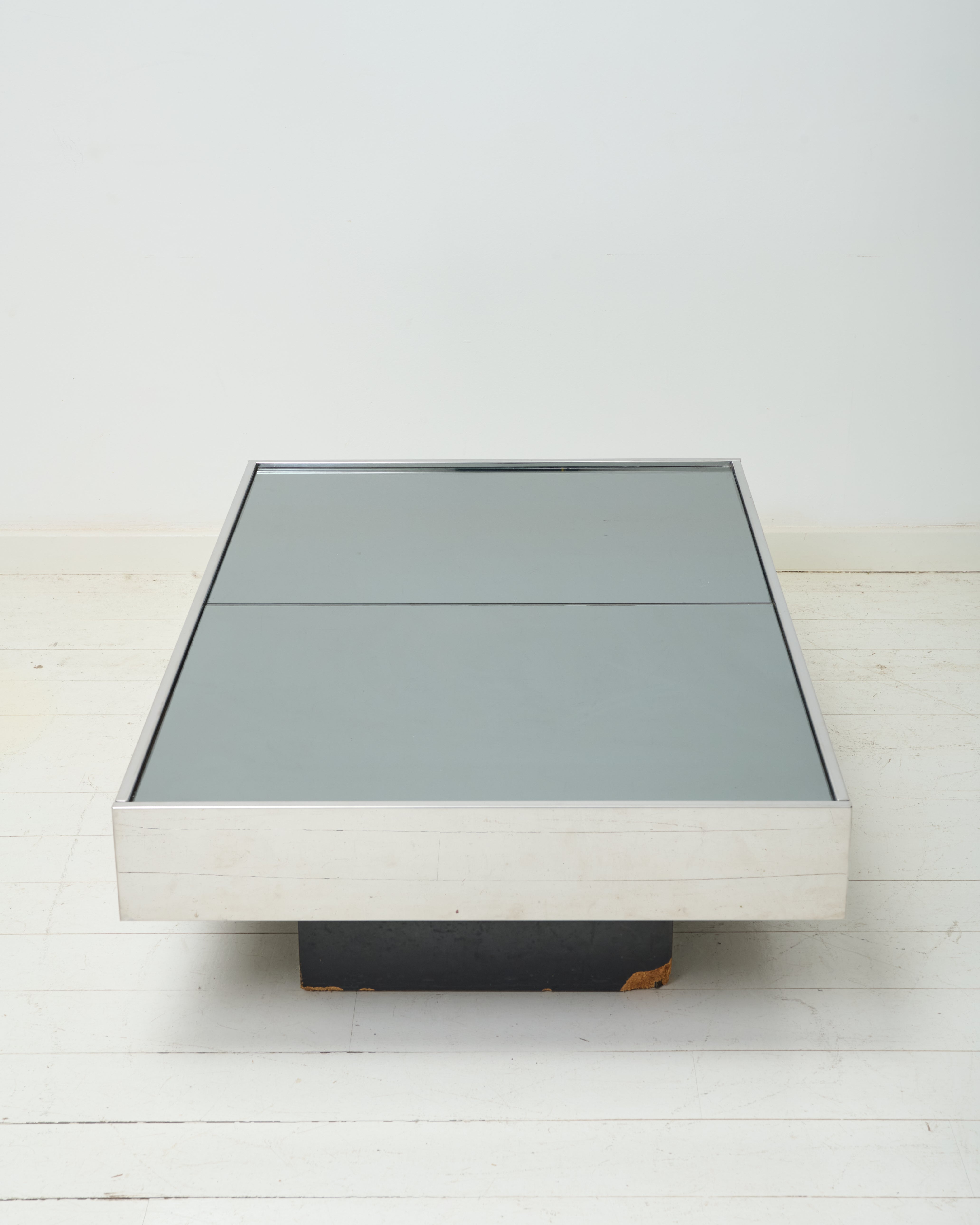 Table basse bar, Willy Rizzo, Cidue, 1970s