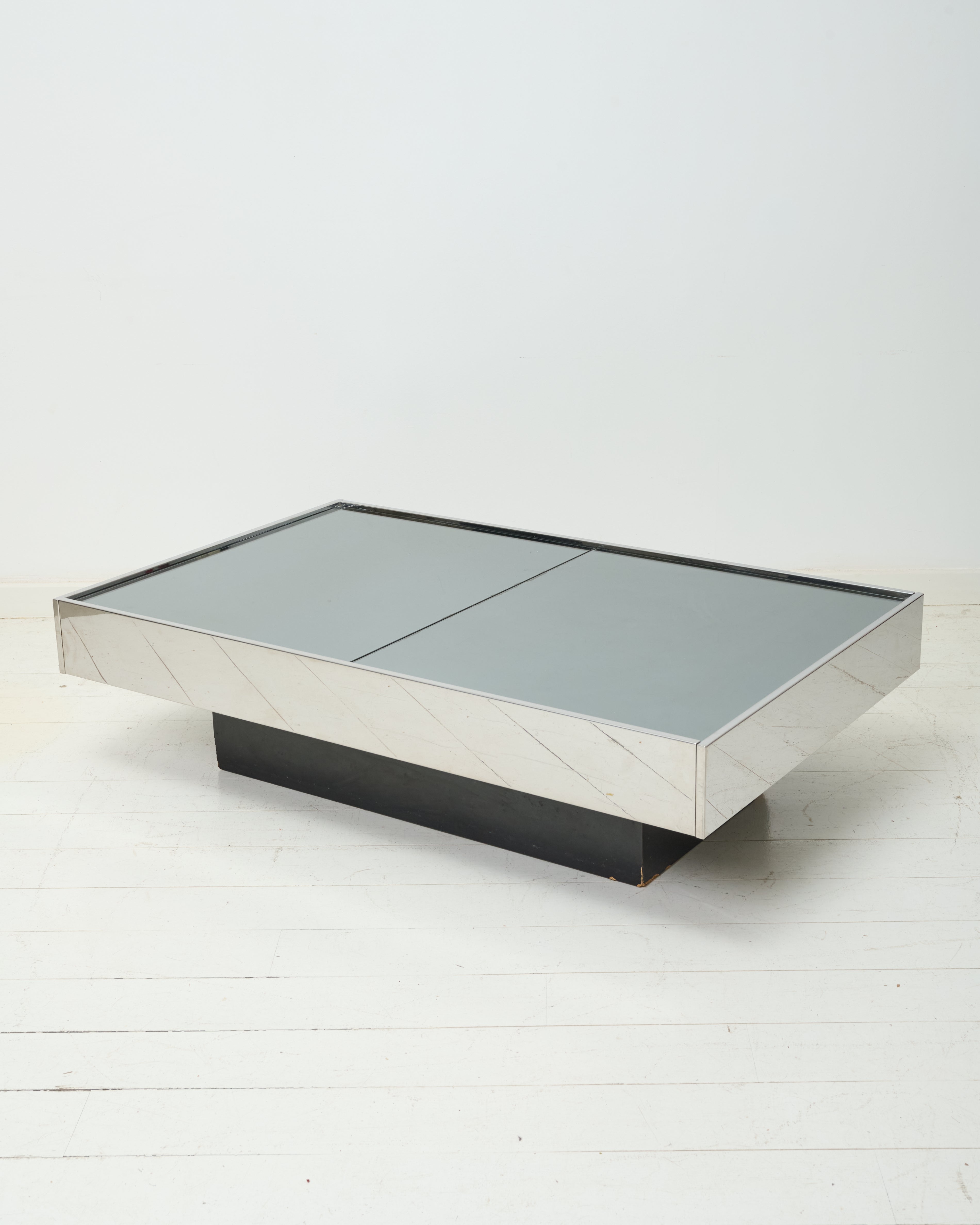 Table basse bar, Willy Rizzo, Cidue, 1970s