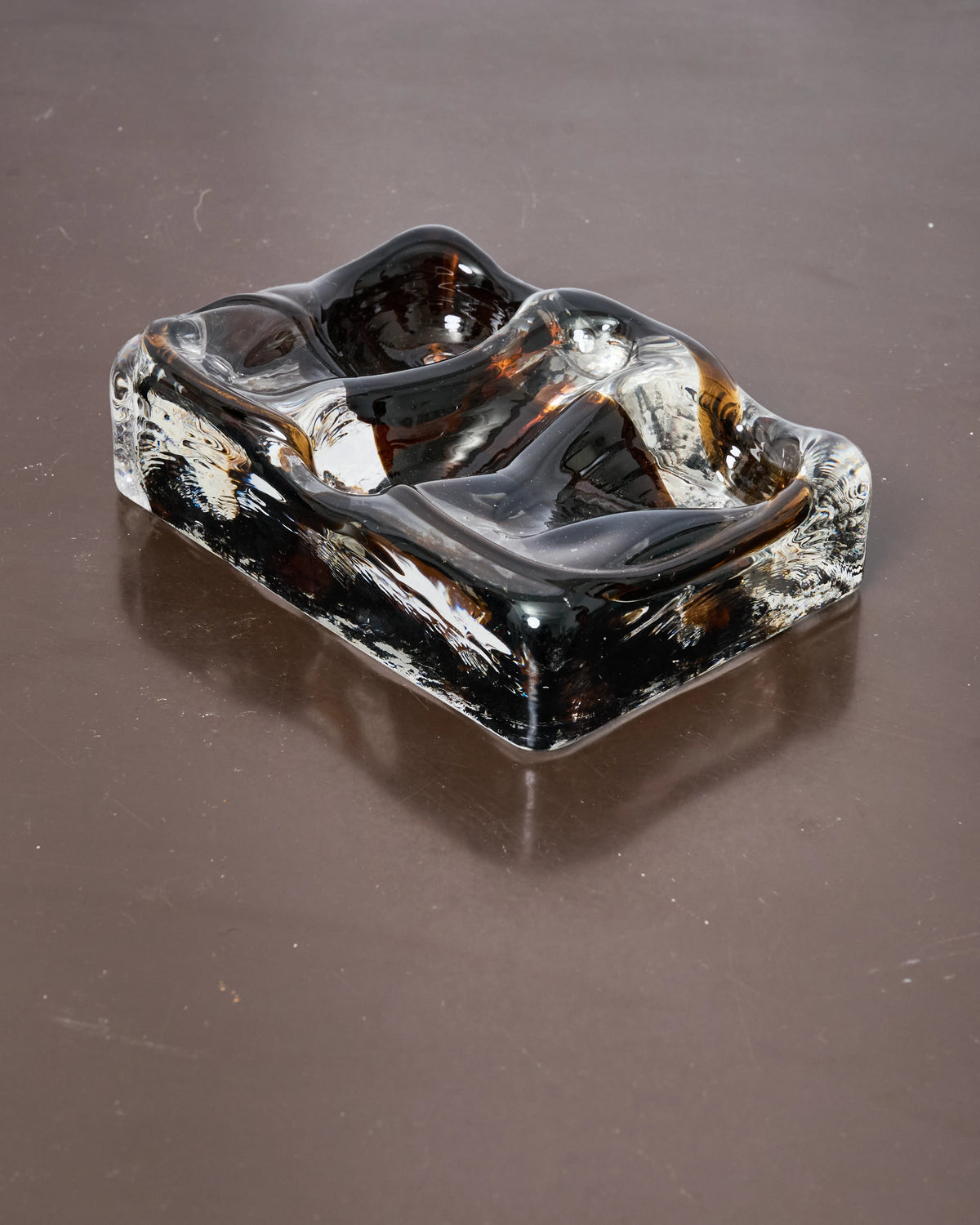 Murano green trinket tray