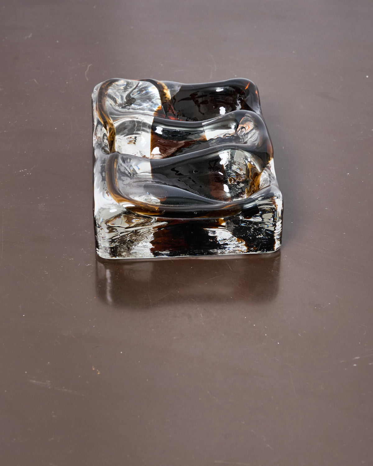 Murano green trinket tray