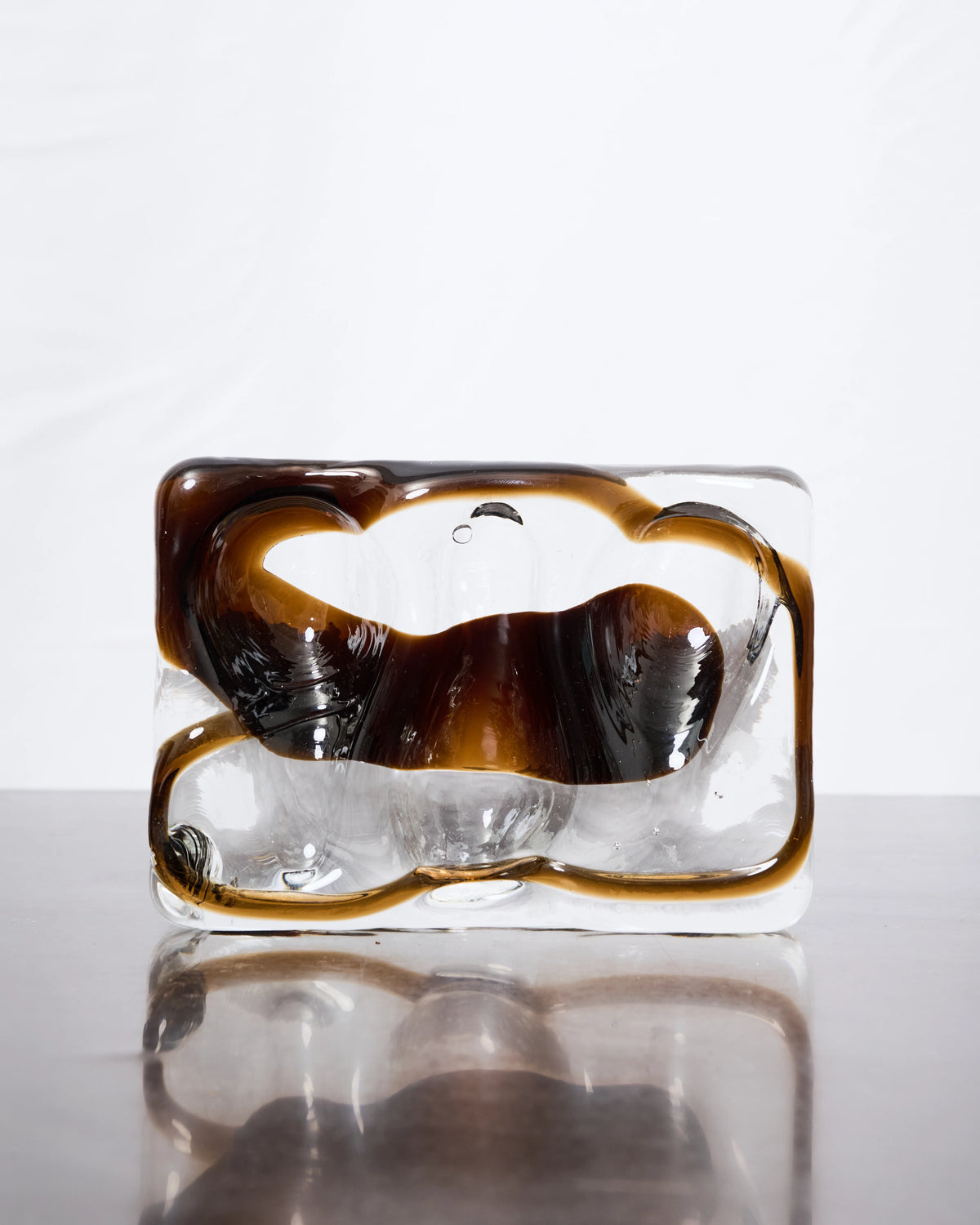Murano green trinket tray
