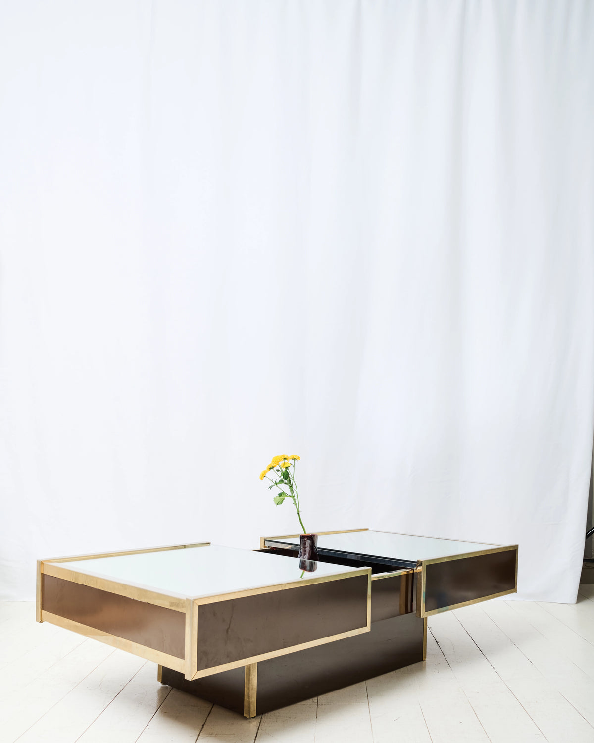 Coffee bar table, Willy Rizzo, Cidue, 1970s
