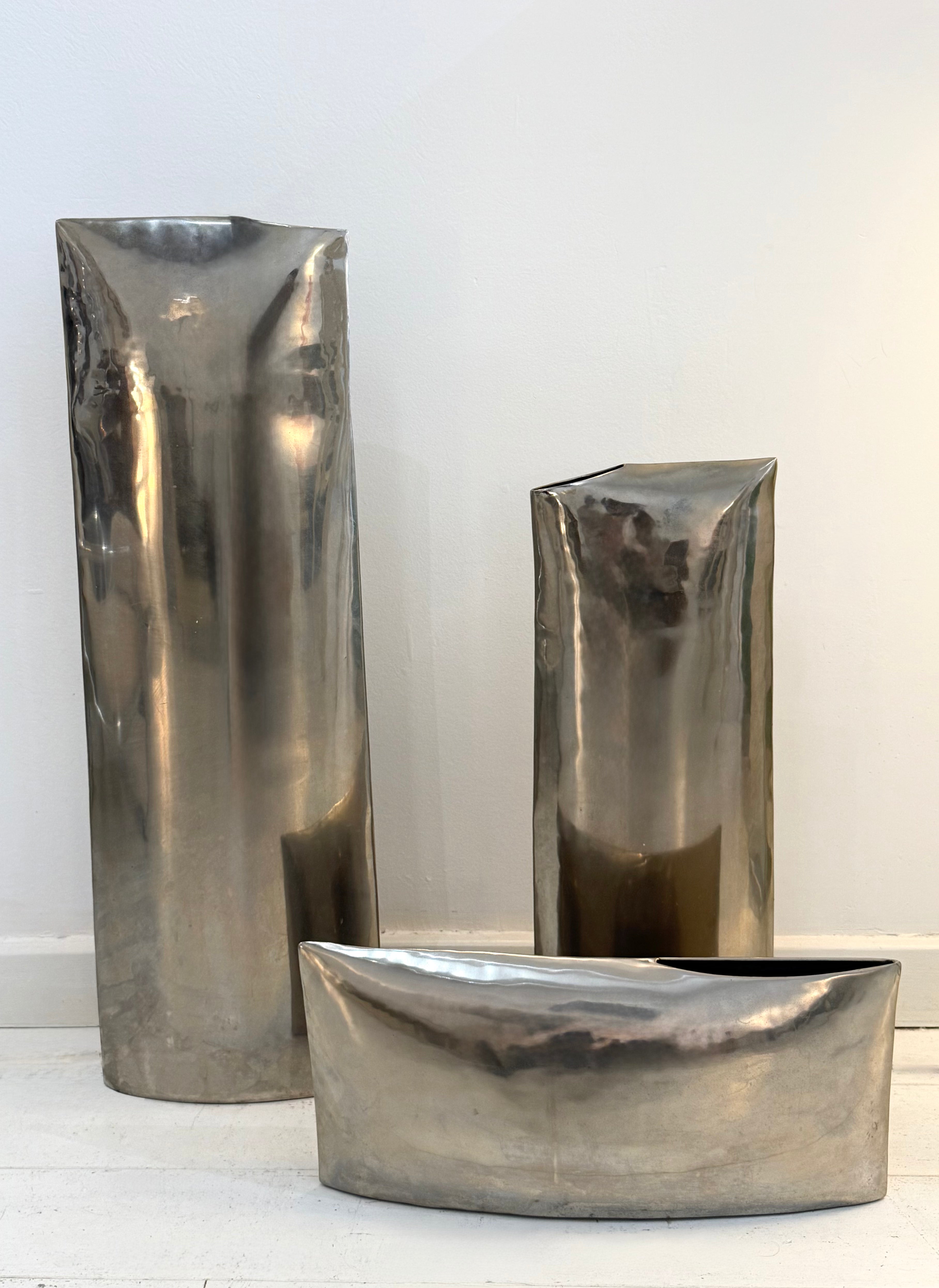 Trio de vases XXL, 1980s