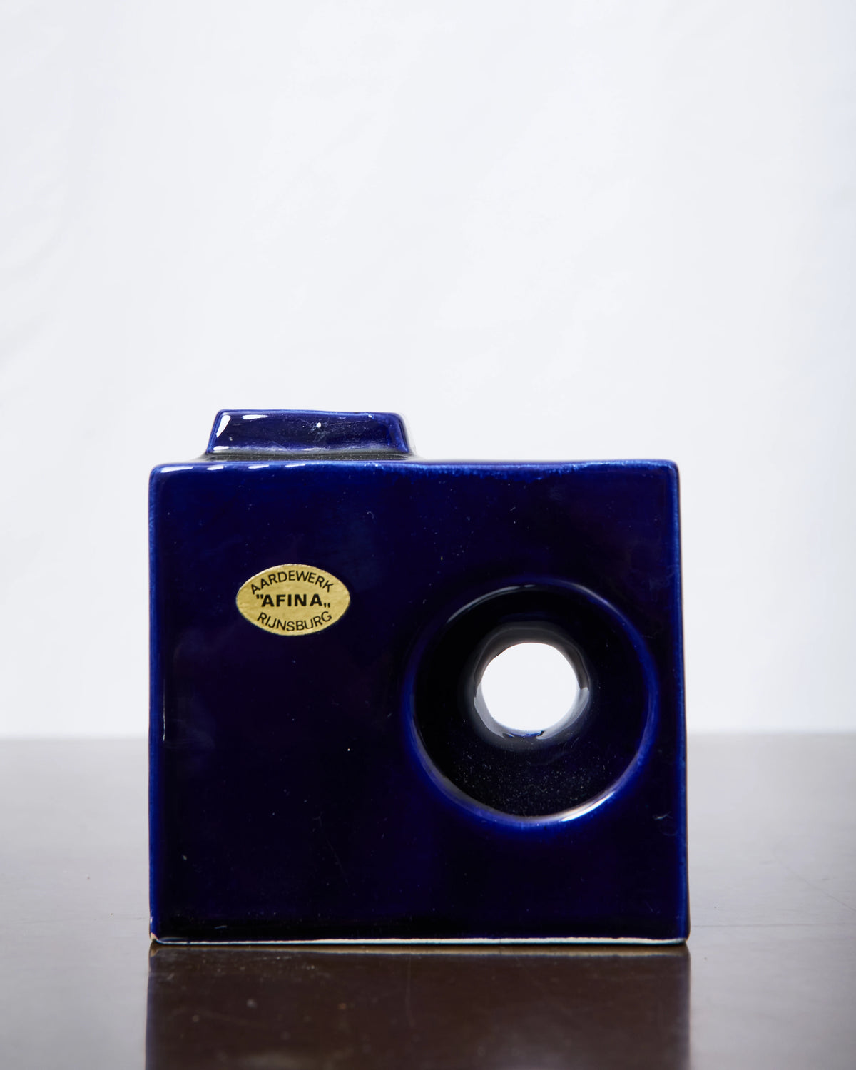 Vase cheminée en faïence, Afina Rijnsburg, 1960s