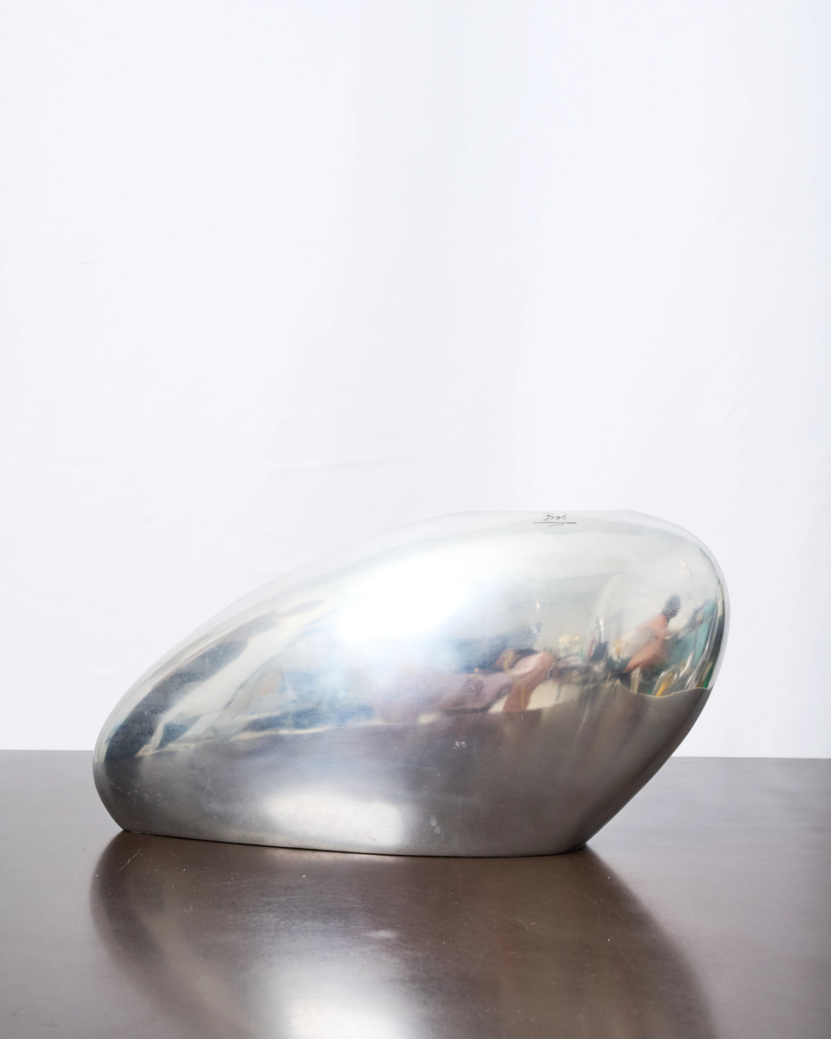 Vase en fonte aluminium "Aérodynamique", 1970s