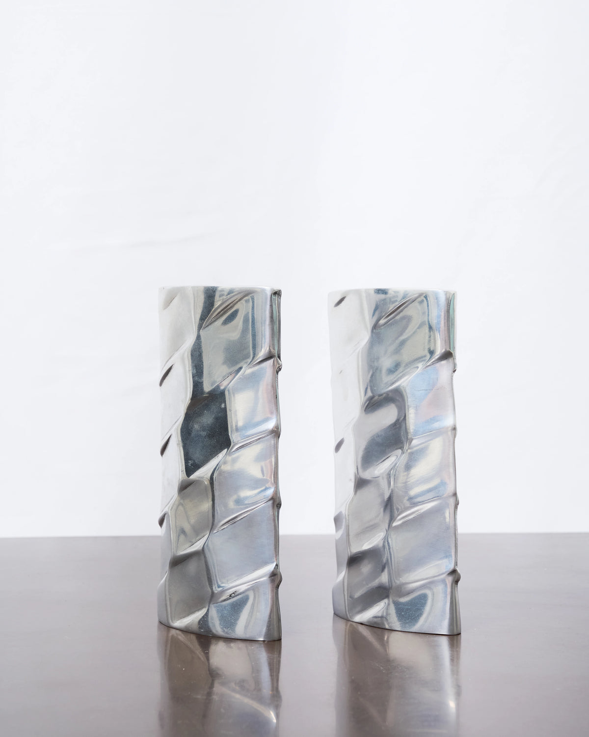 Vase "Strates" en fonte aluminium (1 sur 2), 1970s
