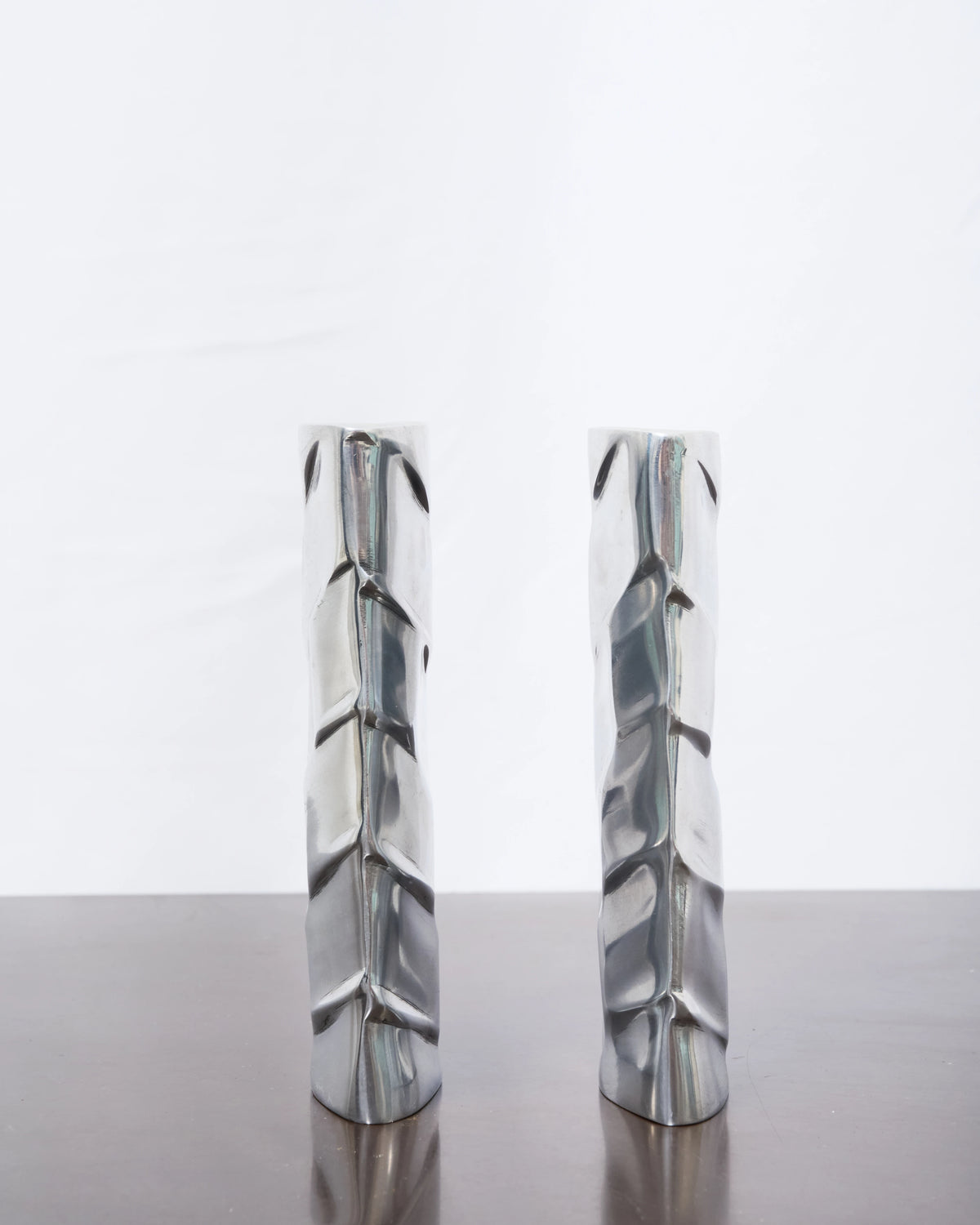 Vase "Strates" en fonte aluminium (1 sur 2), 1970s