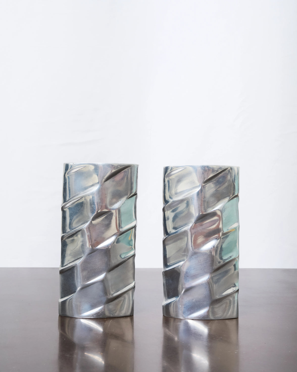 Vase "Strates" en fonte aluminium (1 sur 2), 1970s
