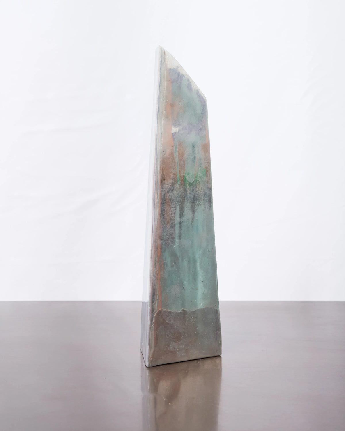 Vase en fonte d'aluminium "Triangle", 1970s