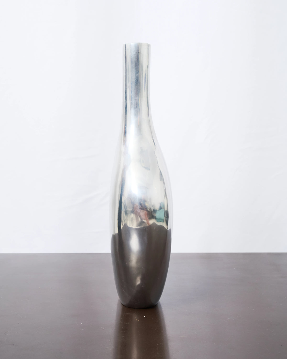 Vase "Galet" XL forme libre en fonte aluminium, 1970s