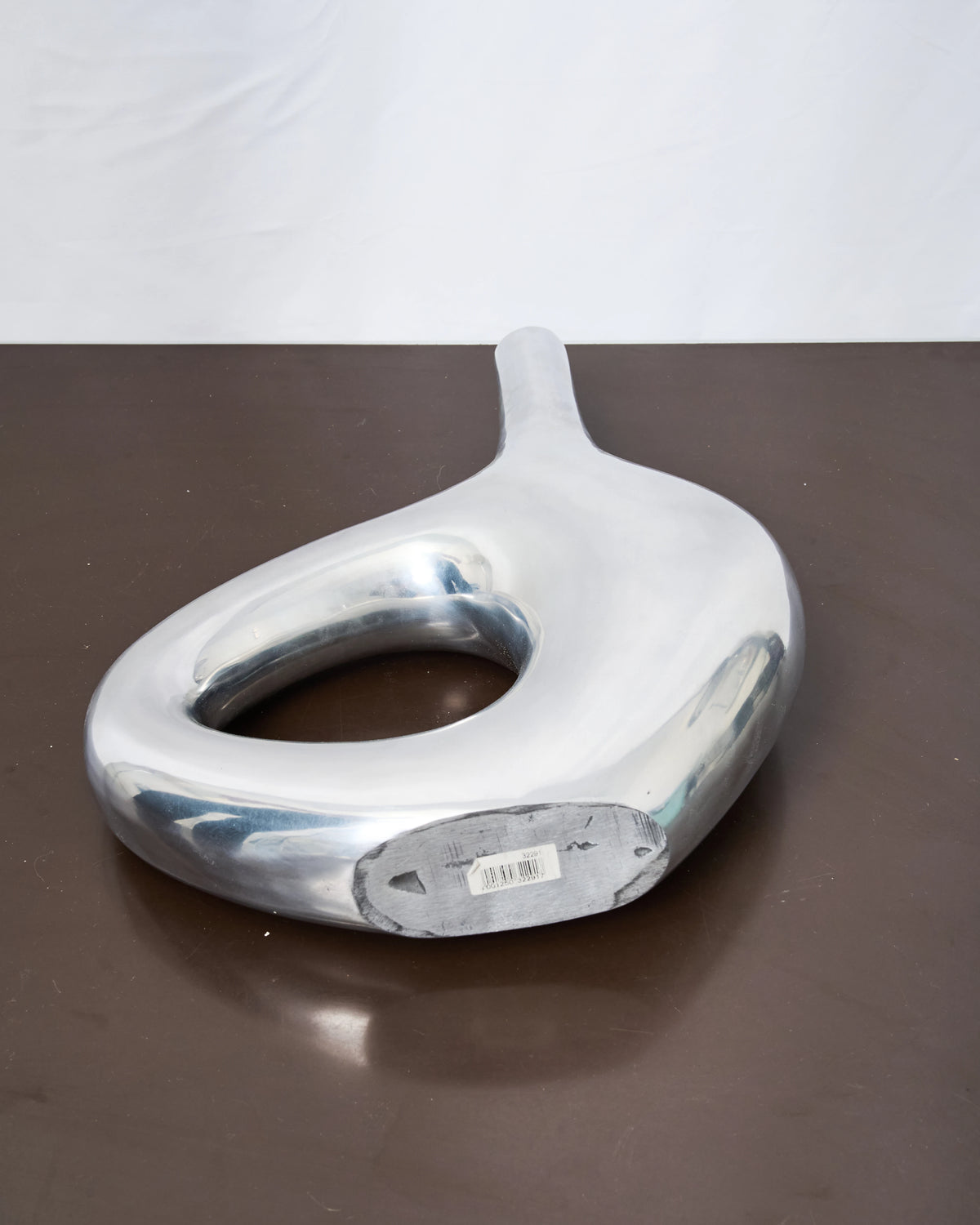 Vase "Galet" XL forme libre en fonte aluminium, 1970s