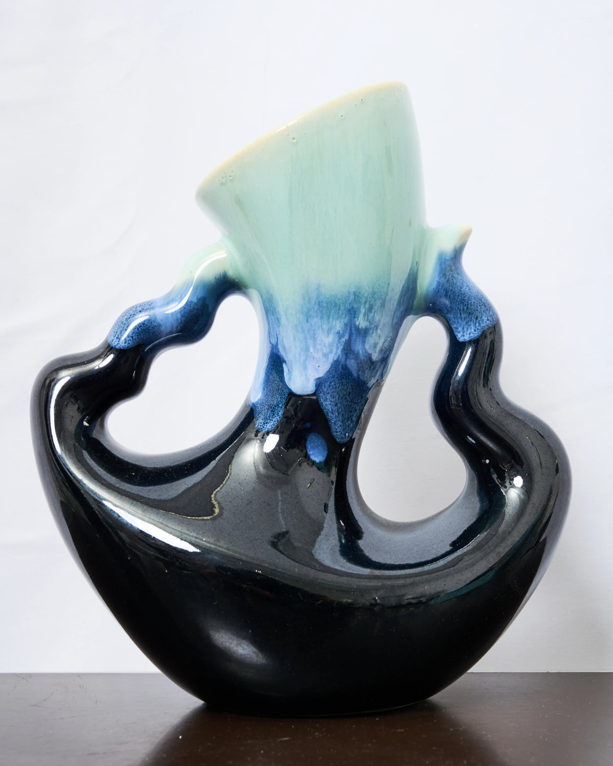 Vase pichet "Dali", nuances de bleu, 1970
