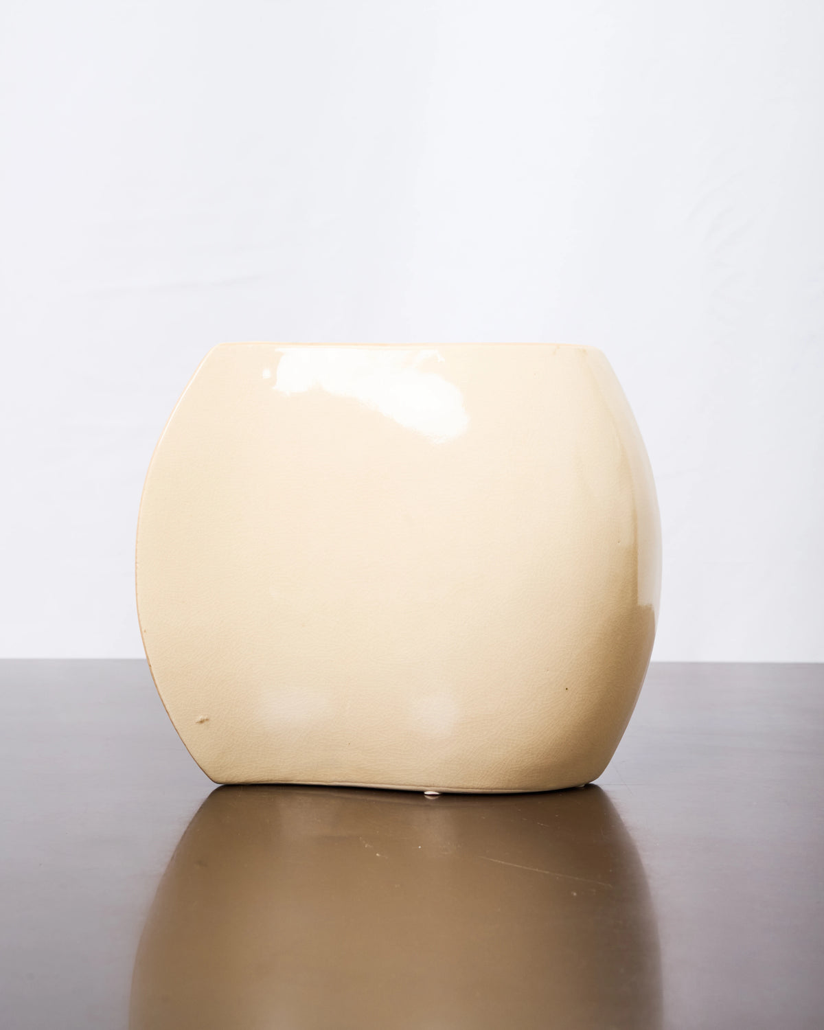 Vase « Vague » en céramique sable, 1970s